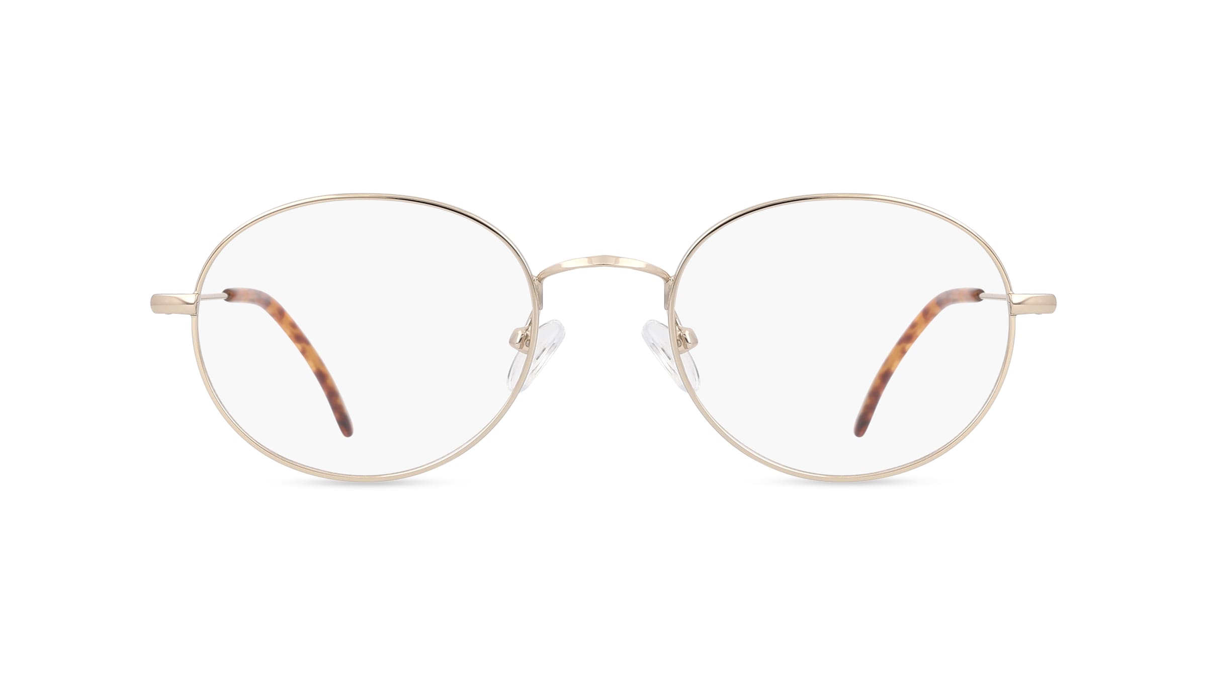 Fielmann BD 350 PANTO CL Unisex-Brille inkl. Gläser Vollrand Panto Edelstahl-Gestell 50mm/20mm/145mm, gold