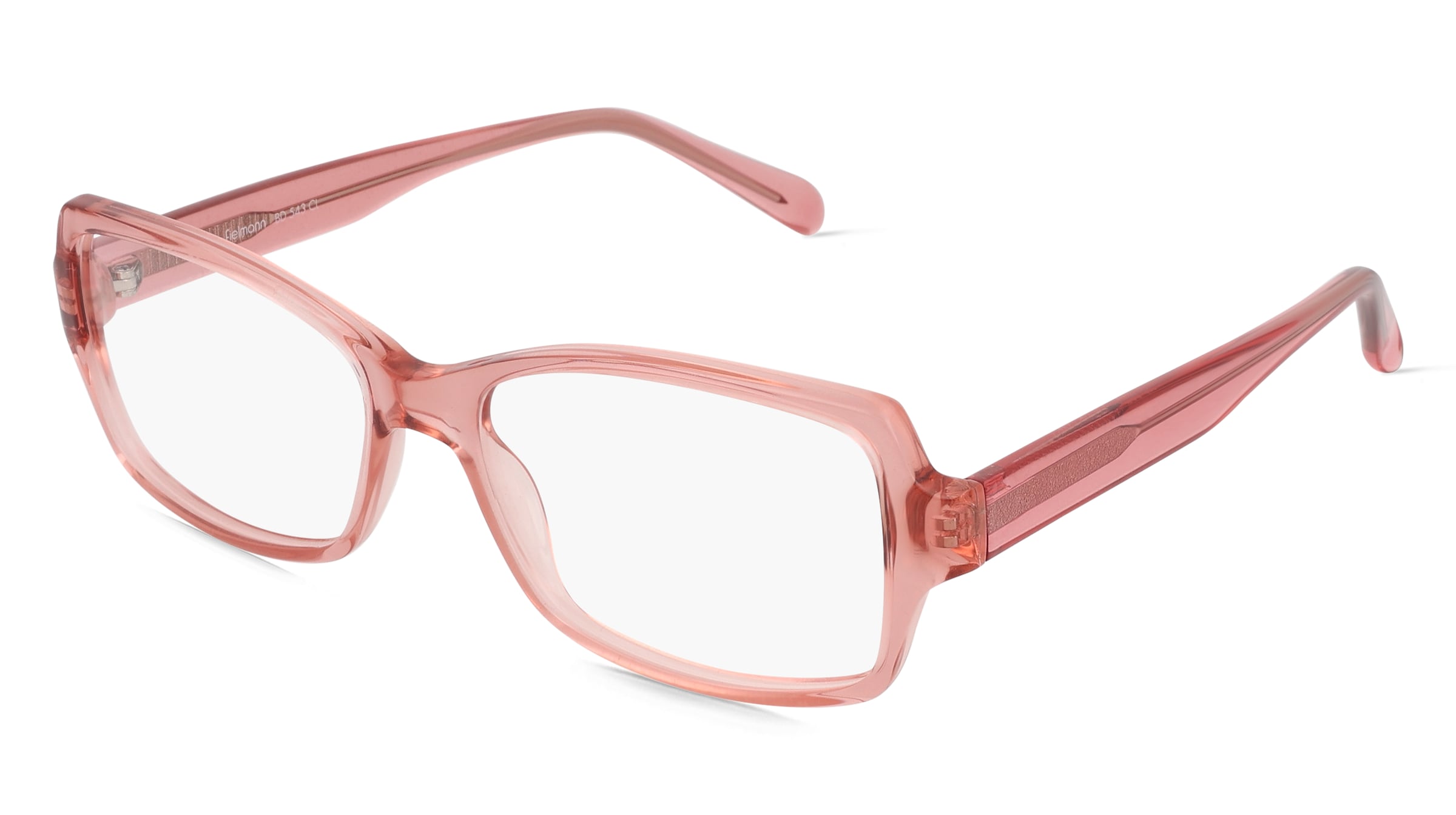 Fielmann BD 543 CL RITA Damen-Brille inkl. Gläser Vollrand Eckig Propionat-Gestell 53mm/16mm/140mm, pink