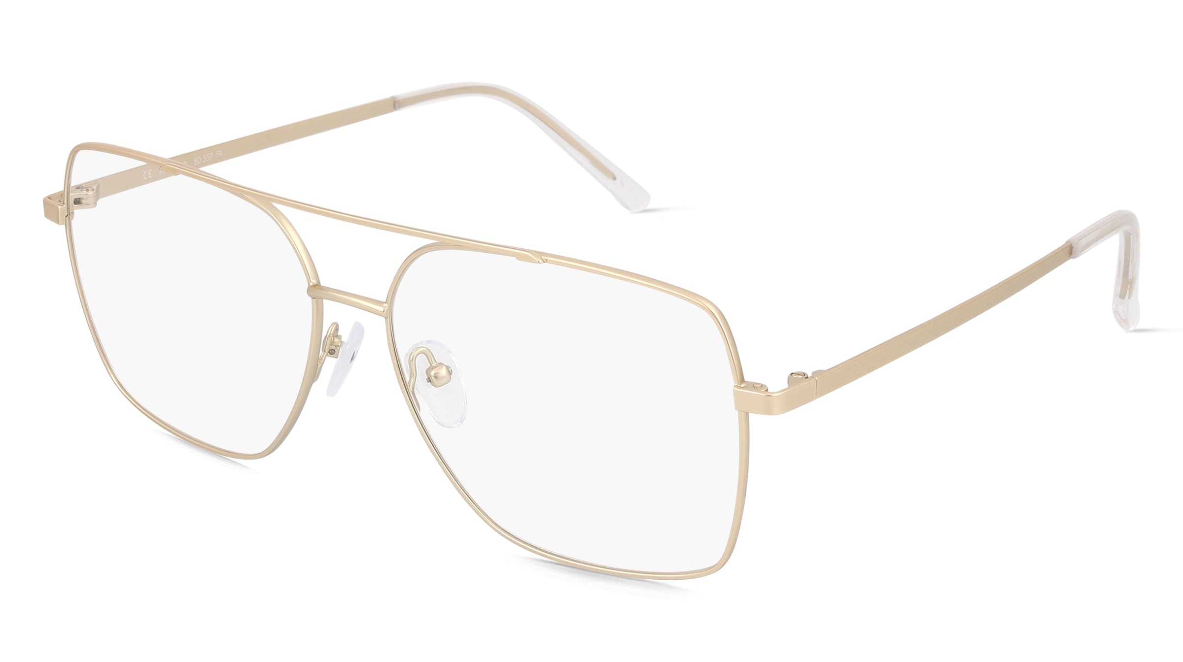 Fielmann BD 557 FA VIKTOR Herren-Brille inkl. Gläser Vollrand Quadratisch Edelstahl-Gestell 61/15/150, Gold