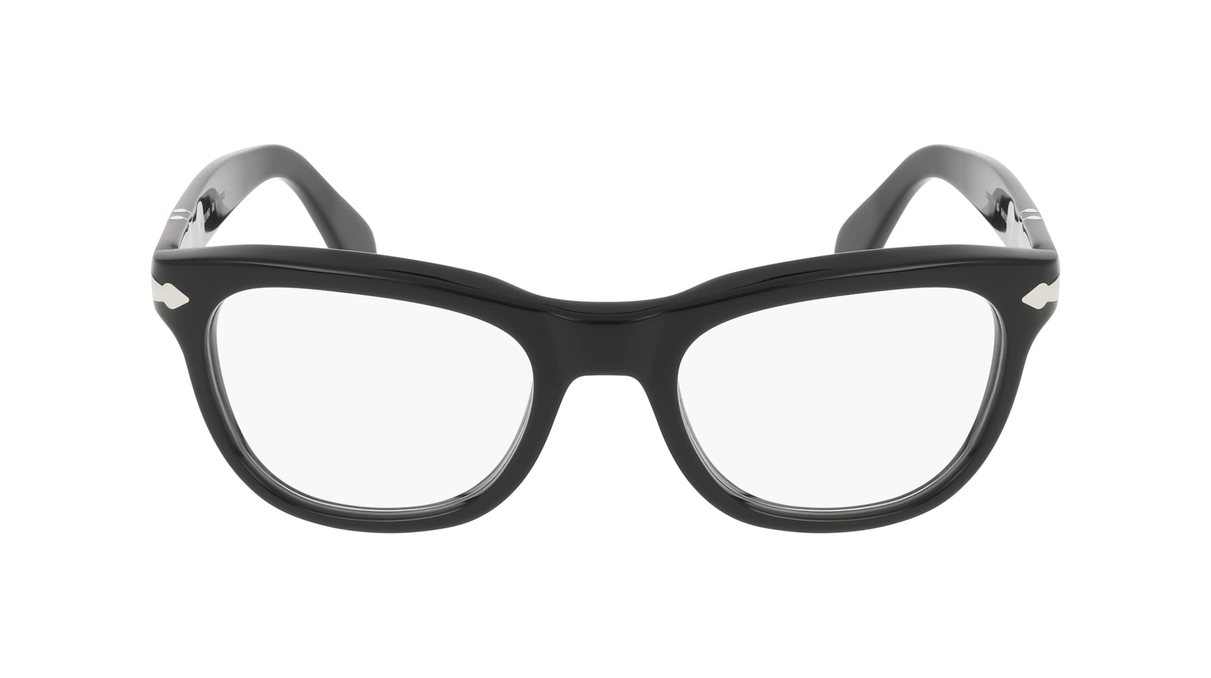 Persol 0PO0086V Unisex-Brille inkl. Gläser Vollrand Eckig Acetat-Gestell 54mm/20mm/145mm, schwarz