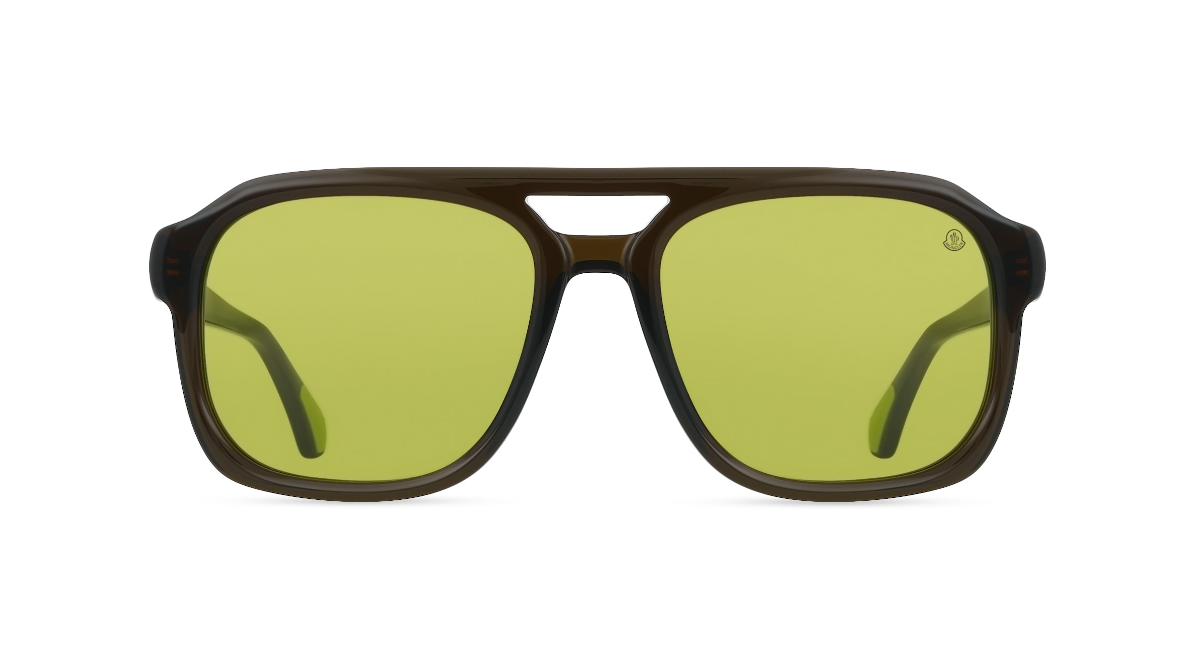 Moncler ME6024 VANTOS Unisex-Sonnenbrille Vollrand Quadratisch Acetat-Gestell, Grün