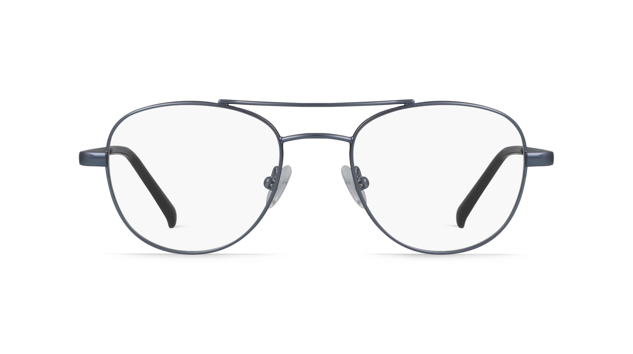 Fielmann BD 467 CL Jugend-Brille inkl. Gläser Vollrand Panto Edelstahl-Gestell 44/18/130, grau