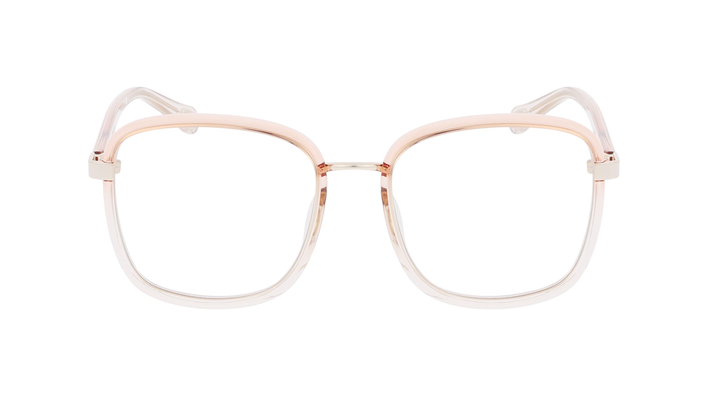 Chloé CH0034O Unisex-Brille inkl. Gläser Vollrand Eckig Acetat-Gestell 50mm/18mm/140mm, orange