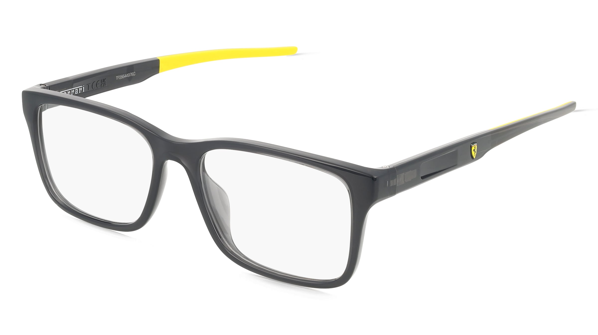 Scuderia Ferrari FZ8010U Herren-Brille inkl. Gläser Vollrand Quadratisch Kunststoff-Gestell 56/17/145, Grau