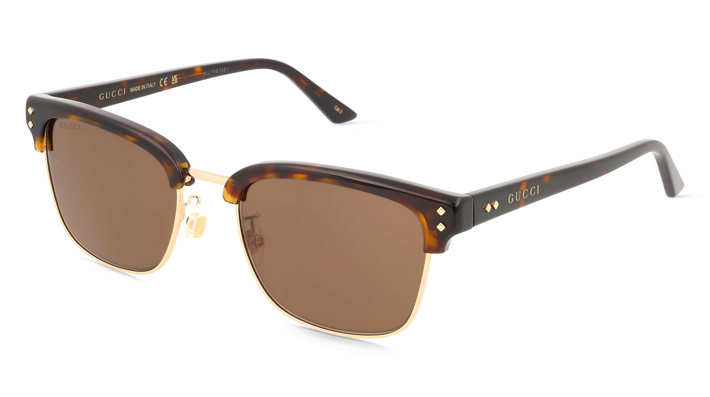 Gucci GG1897SK Unisex-Sonnenbrille Vollrand Browline Acetat-Gestell, Havanna