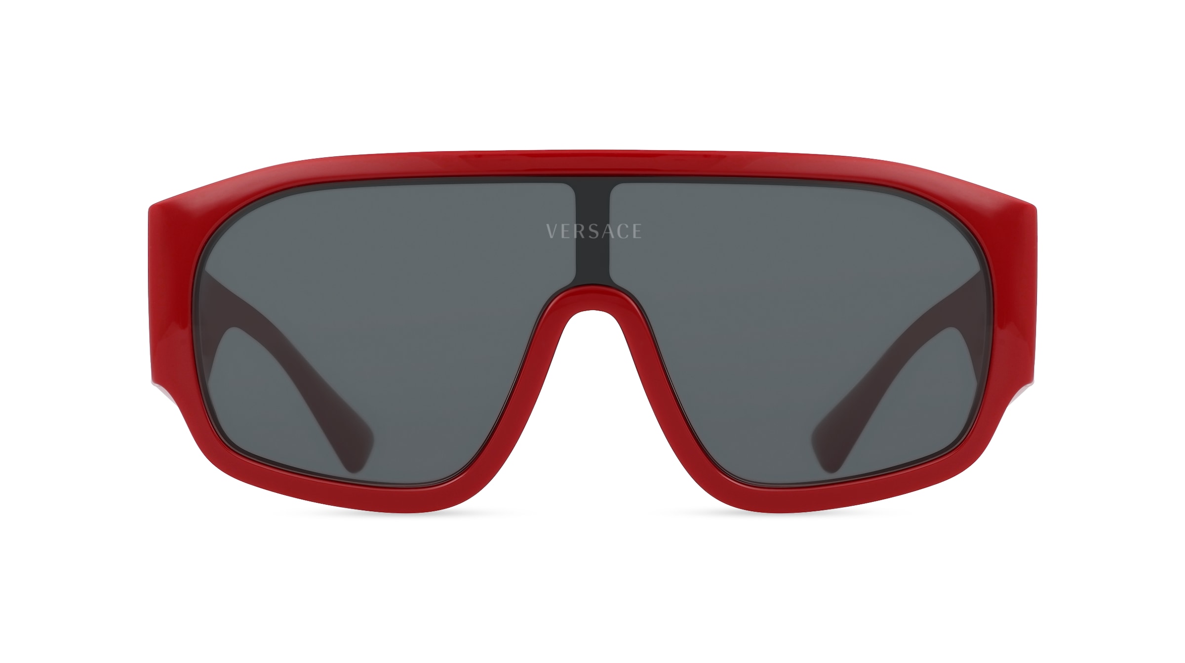 Versace VE4439 Damen-Sonnenbrille Vollrand Monoscheibe Kunststoff-Gestell, rot