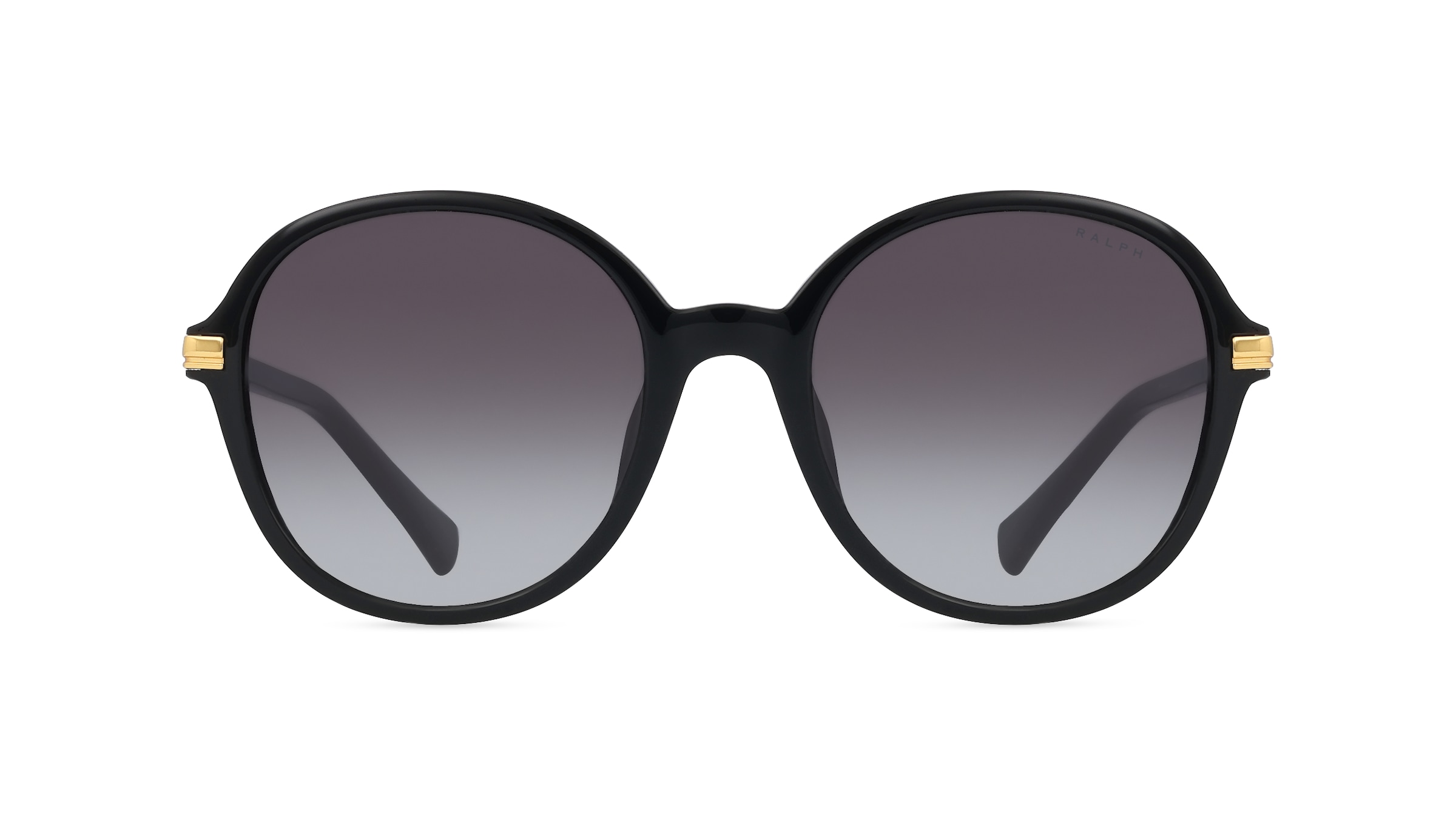 Ralph RA5297U Damen-Sonnenbrille Vollrand Rund Kunststoff-Gestell, schwarz