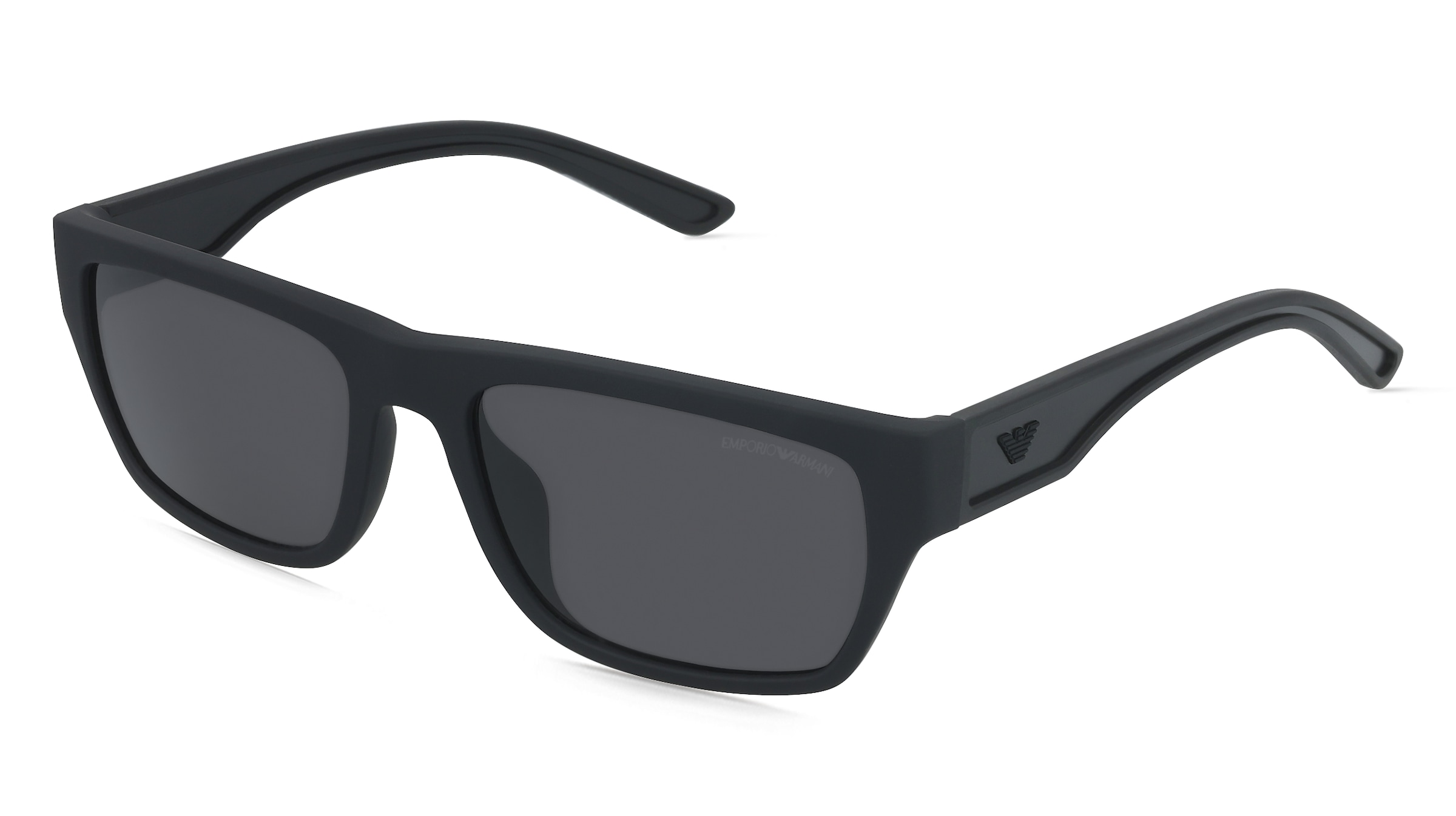 Emporio Armani EA4267U Herren-Sonnenbrille Vollrand Quadratisch Kunststoff-Gestell, Schwarz