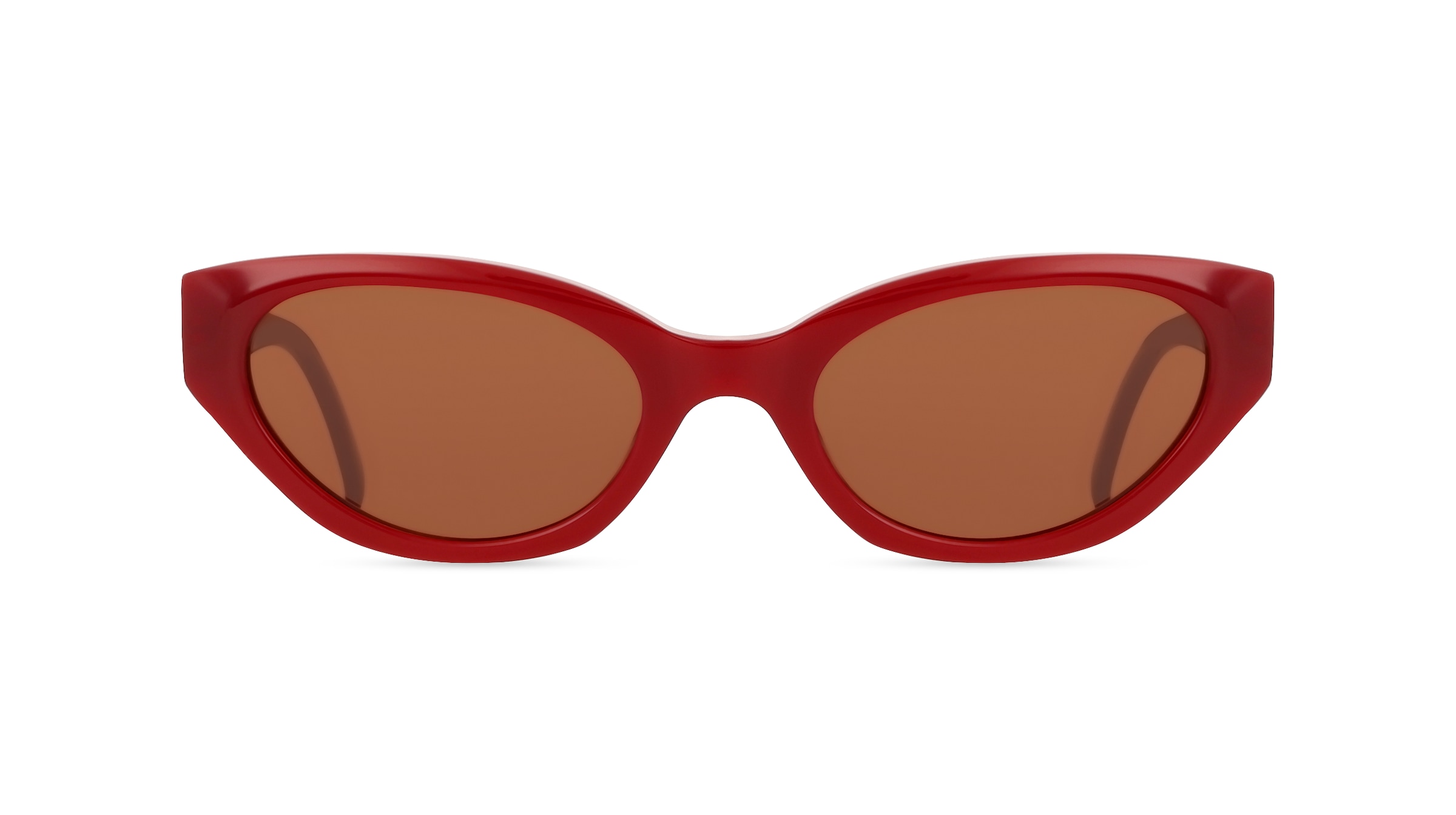 Fielmann LN 072 SUN FA SALLY Damen-Sonnenbrille Vollrand Cateye Acetat-Gestell, rot