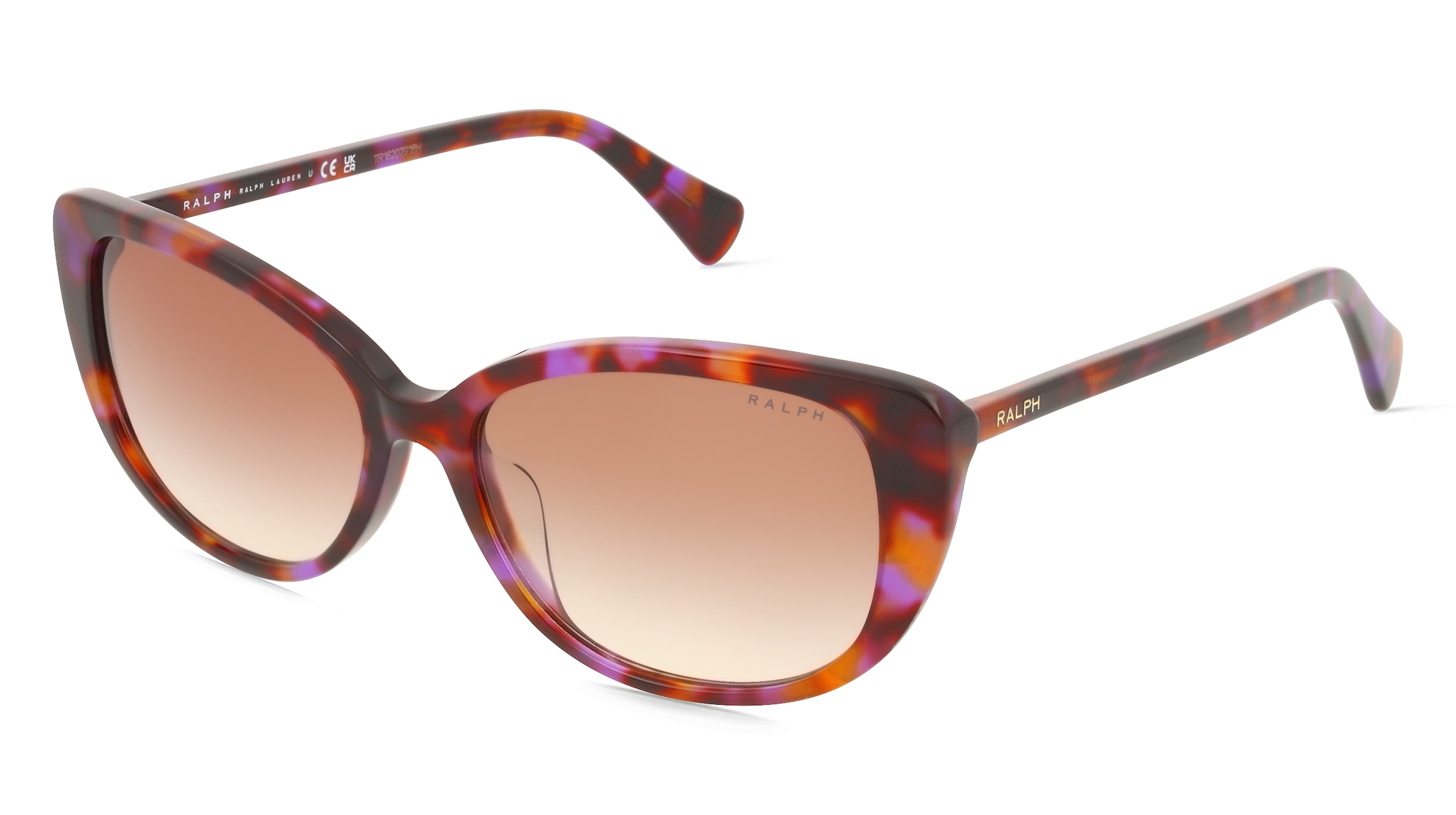Ralph 0RA5340U Damen-Sonnenbrille Vollrand Butterfly Acetat-Gestell, Lila