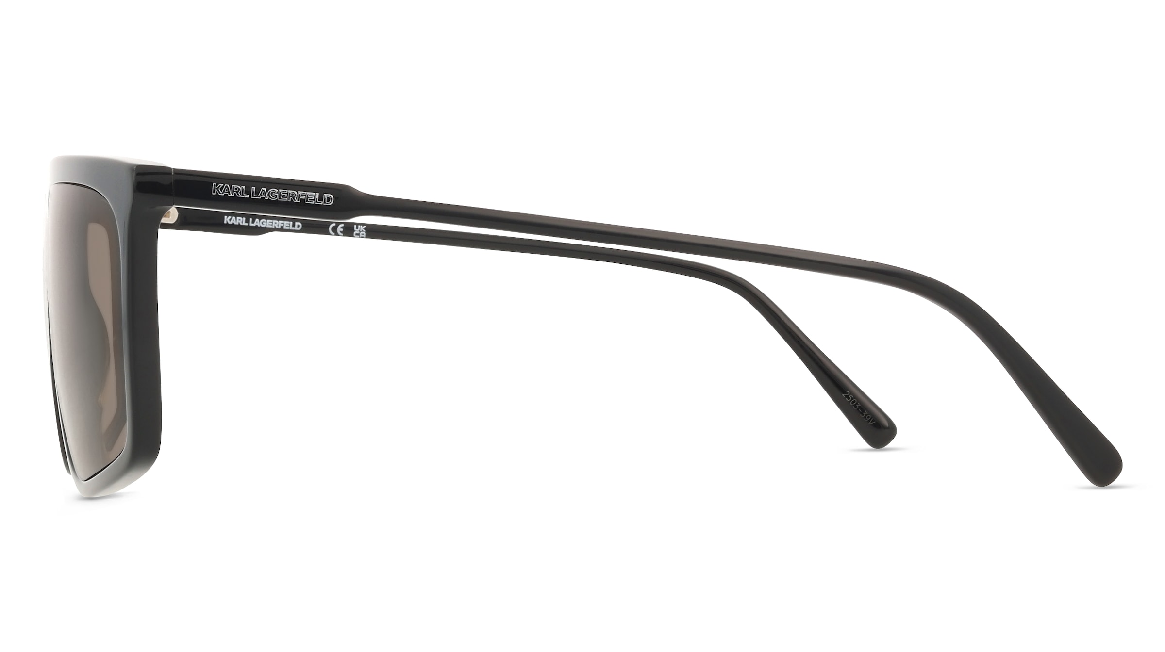 Thumbnail - Karl Lagerfeld KL6210S Herren-Sonnenbrille Vollrand Pilot Acetat-Gestell, schwarz