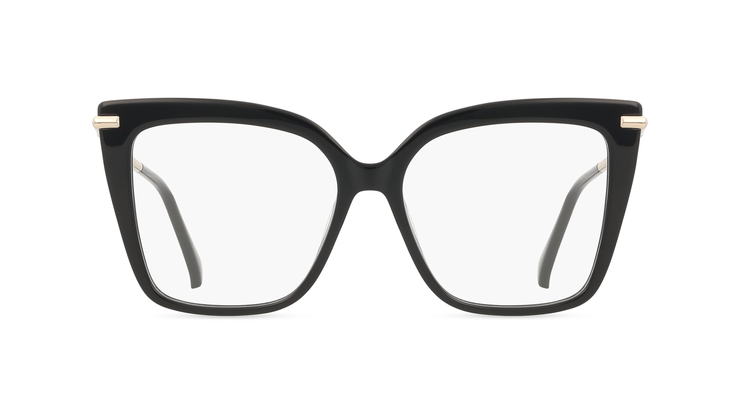 Max Mara MM5144 Damen-Brille inkl. Gläser Vollrand Butterfly Acetat-Gestell 54mm/15mm/135mm, Schwarz