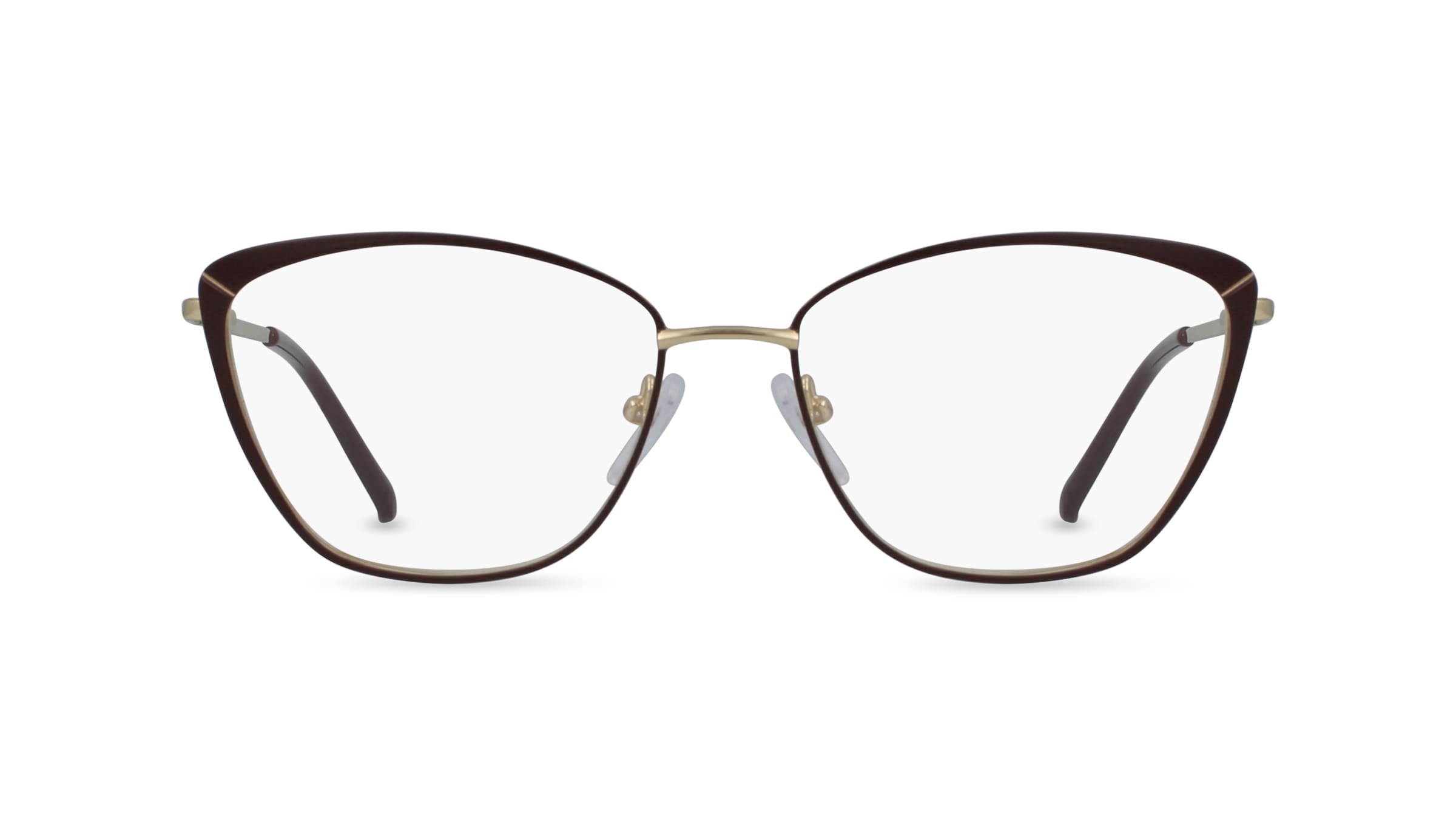 Fielmann DT 007 FLEX FA Damen-Brille inkl. Gläser Vollrand Butterfly Edelstahl-Gestell 53mm/15mm/135mm, gold