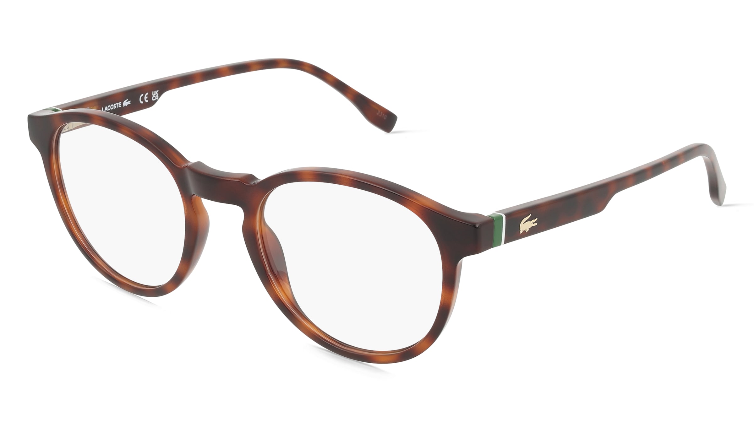 Lacoste L2950 Unisex-Brille inkl. Gläser Vollrand Quadratisch Propionat-Gestell 49/20/145, Havanna