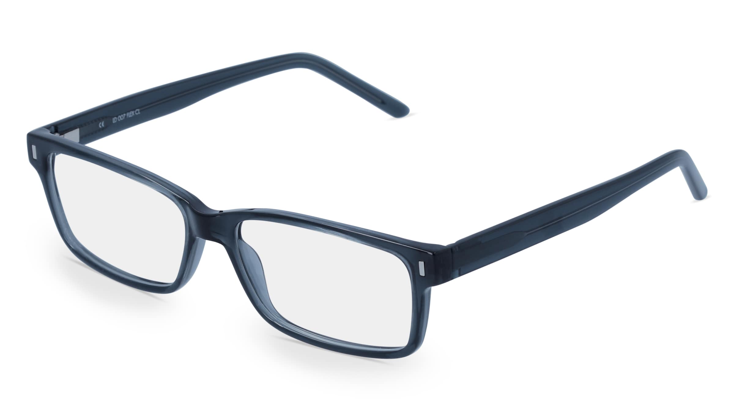 Fielmann LD 007 FLEX CL Herren-Brille inkl. Gläser Vollrand Quadratisch Acetat-Gestell 53/15/140, Grau