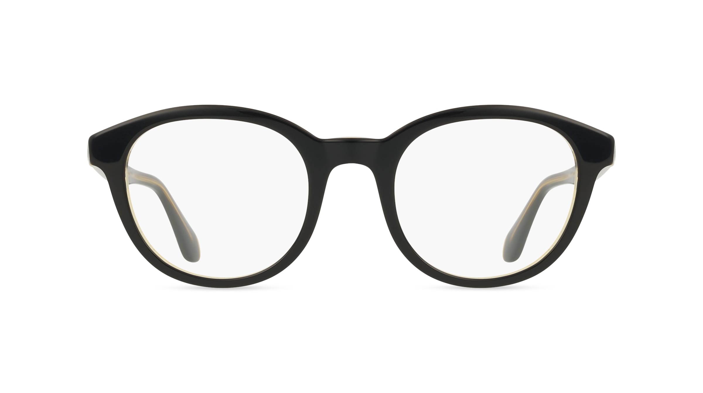 Giorgio Armani 0AR7256 Herren-Brille inkl. Gläser Vollrand Panto Acetat-Gestell 50/22/145, Schwarz