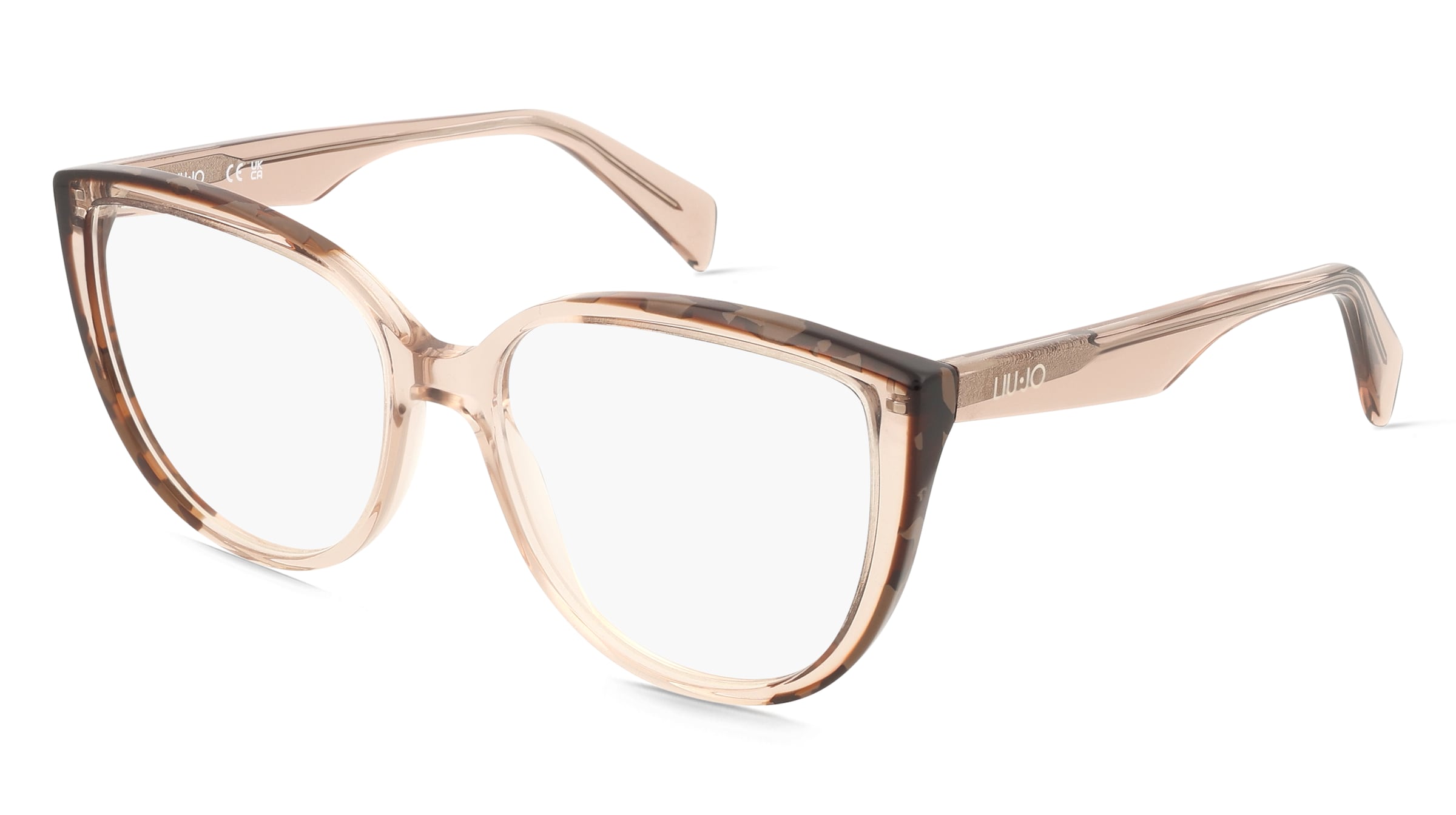 Liu Jo LJ2807 Unisex-Brille inkl. Gläser Vollrand Cat Eye Acetat-Gestell 54/16/140, Braun