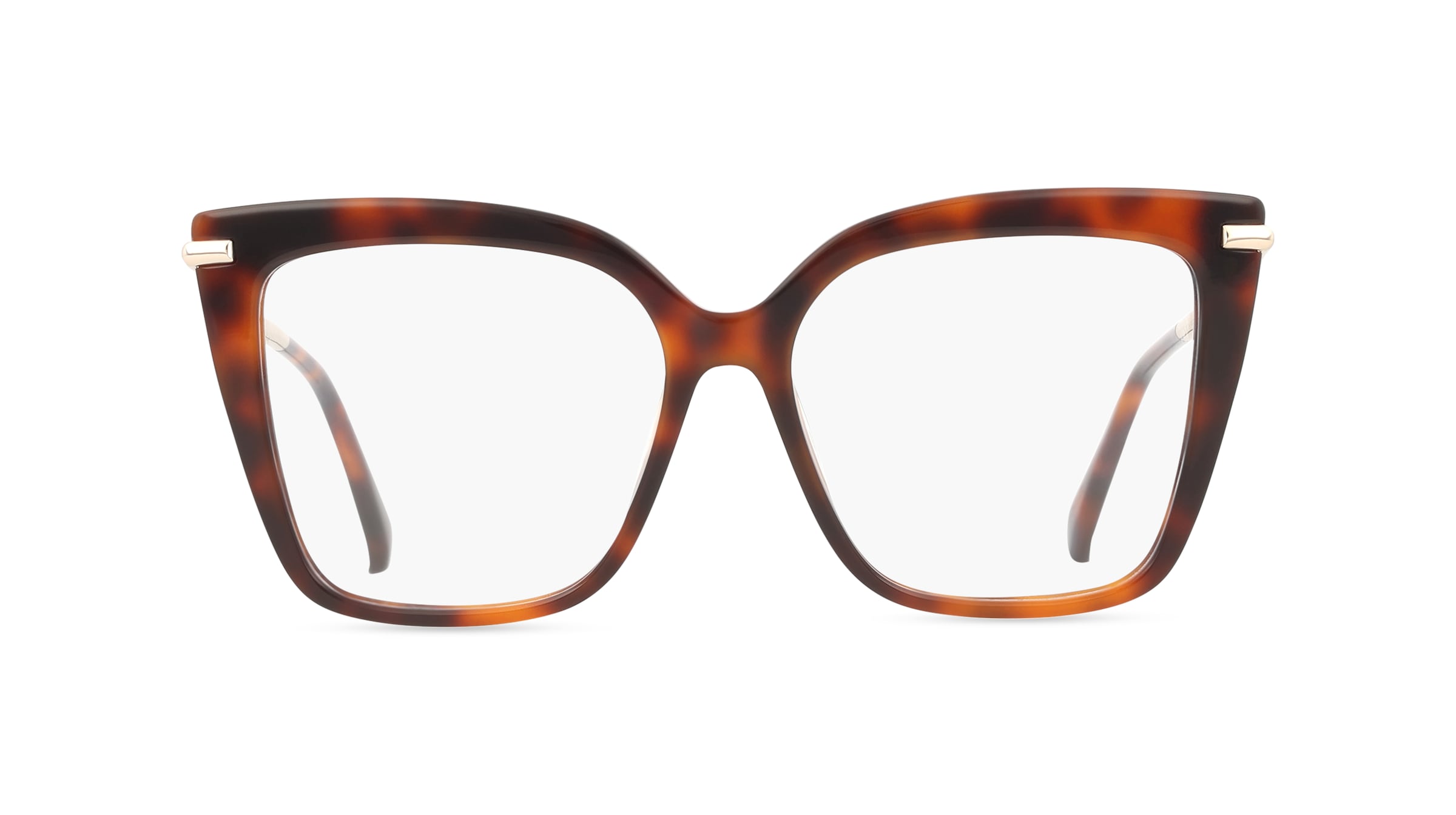 Max Mara MM5144 Damen-Brille inkl. Gläser Vollrand Butterfly Acetat-Gestell 54mm/15mm/135mm, Havanna