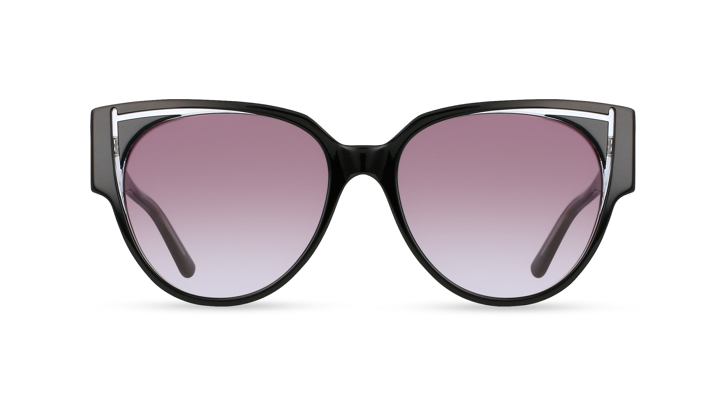 Karl Lagerfeld KL6068S Damen-Sonnenbrille Vollrand Butterfly Kunststoff-Gestell, schwarz