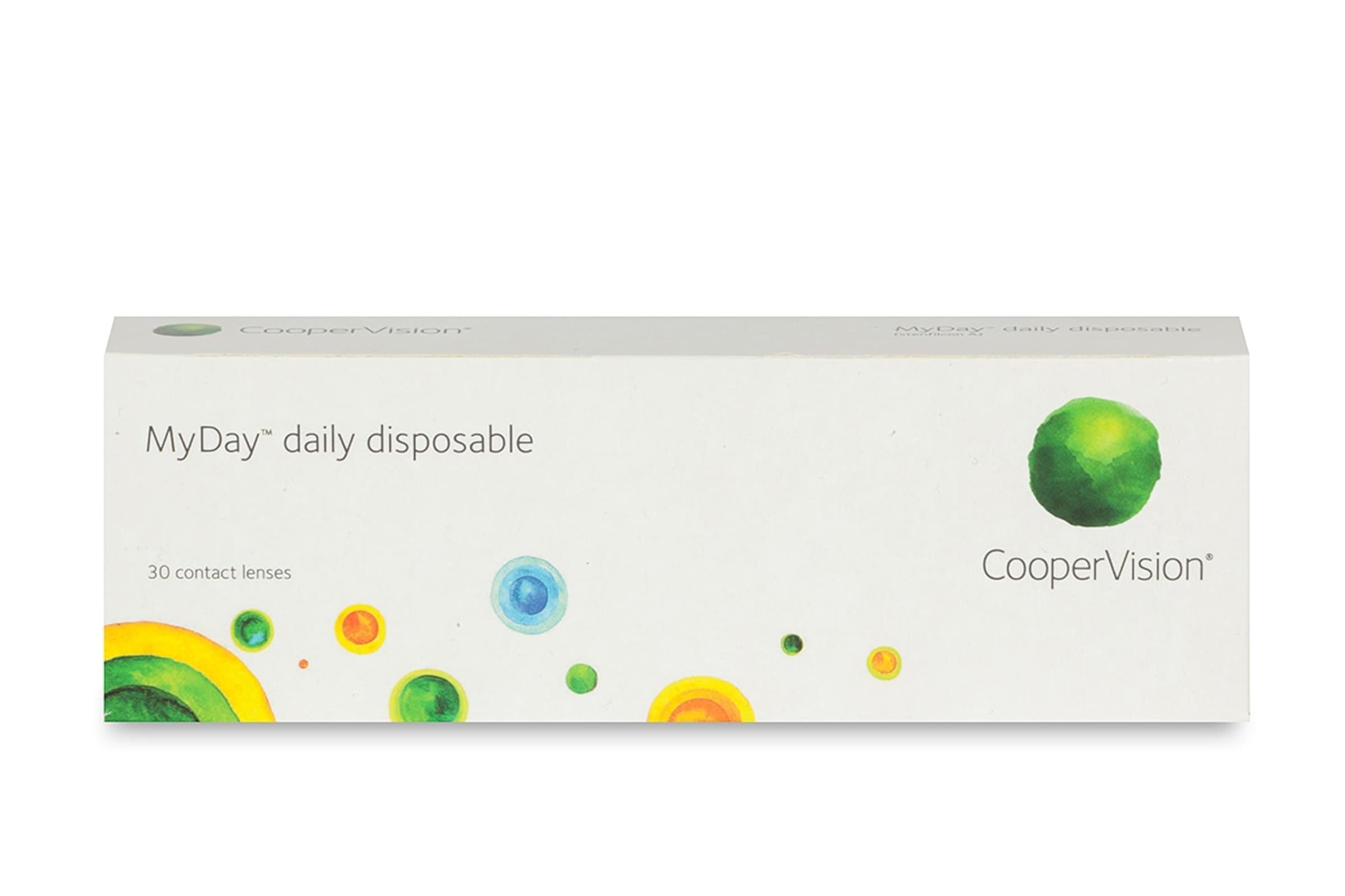 Cooper Vision MyDay (30er Packung) Tageslinsen (0.25 Dpt & Bc 8.4) Mit Uv-Schutz Für Allergiker & Trockenere Augen