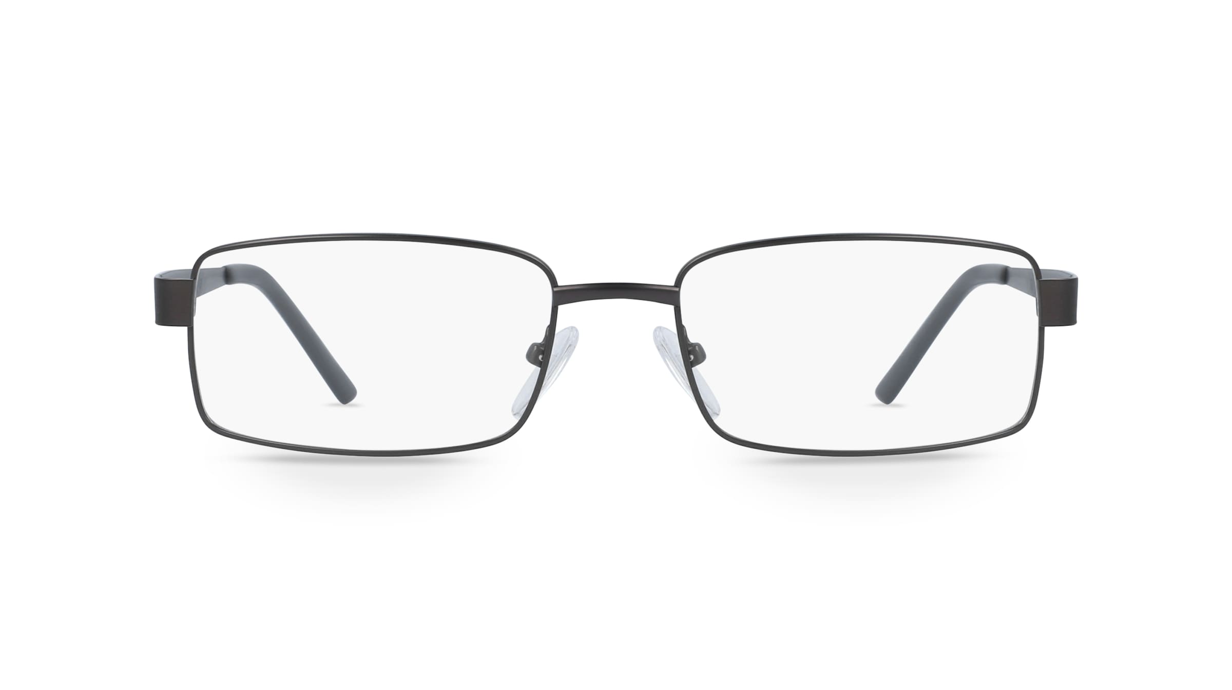 Fielmann BD 311 MOD II CL Herren-Brille inkl. Gläser Vollrand Eckig Edelstahl-Gestell 54mm/18mm/145mm, grau