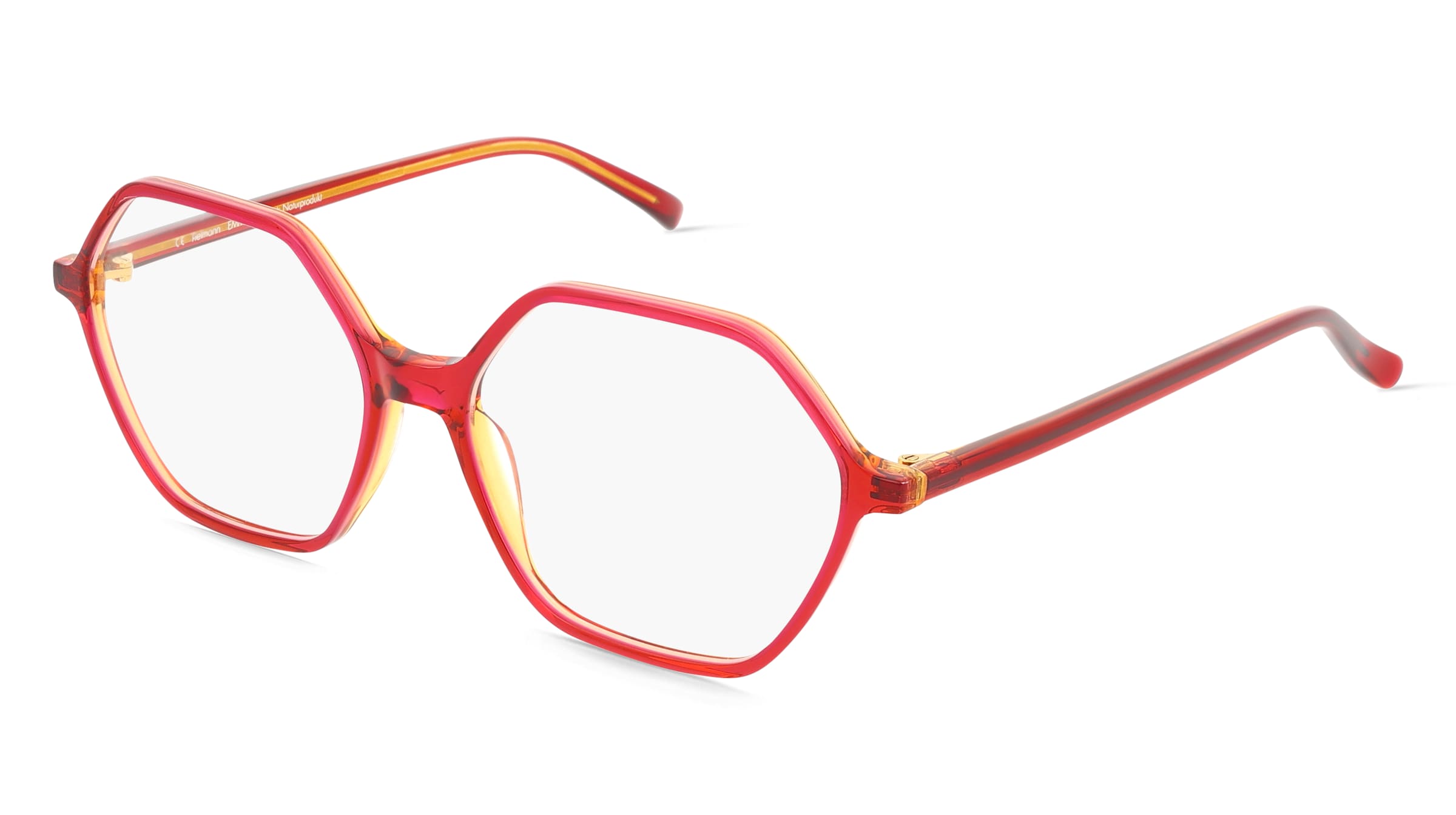 Fielmann ABC 092 FA EMMA Damen-Brille inkl. Gläser Vollrand Geometrisch Acetat-Gestell 55/16/145, Lila