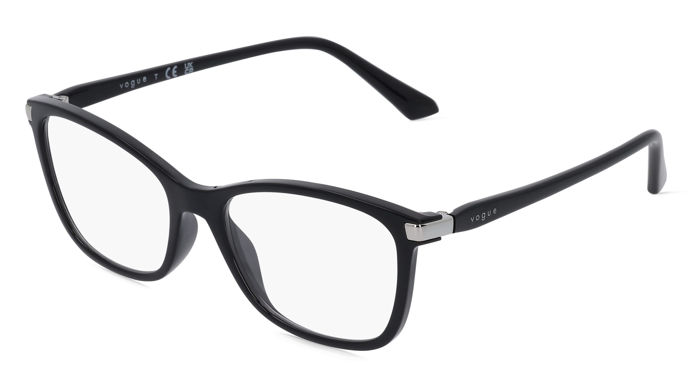 Vogue VO5378 Damen-Brille inkl. Gläser Vollrand Quadratisch Kunststoff-Gestell 53/17/140, Schwarz