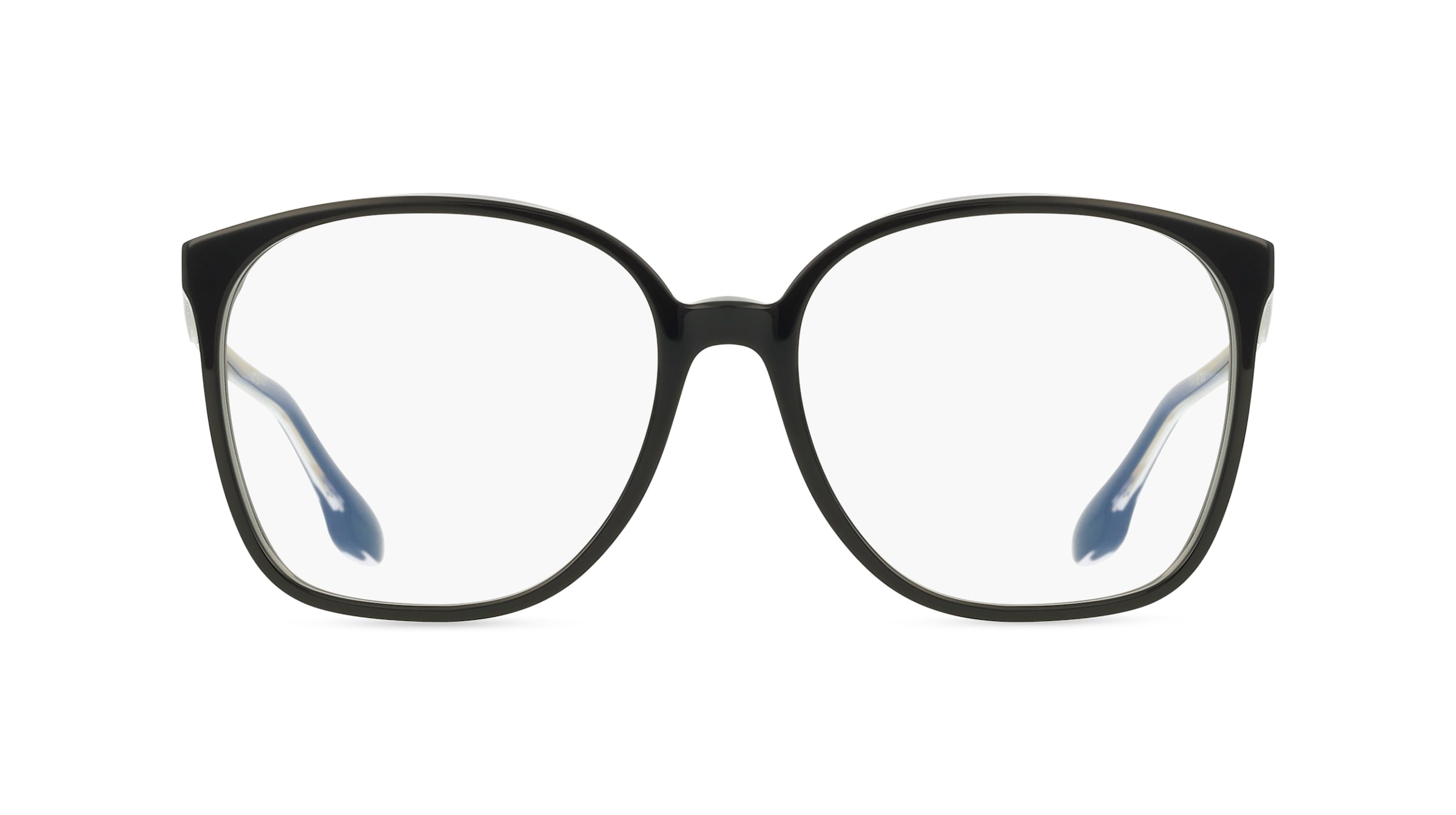 Victoria Beckham VB2615 Damen-Brille inkl. Gläser Vollrand Eckig Acetat-Gestell 55mm/16mm/140mm, schwarz