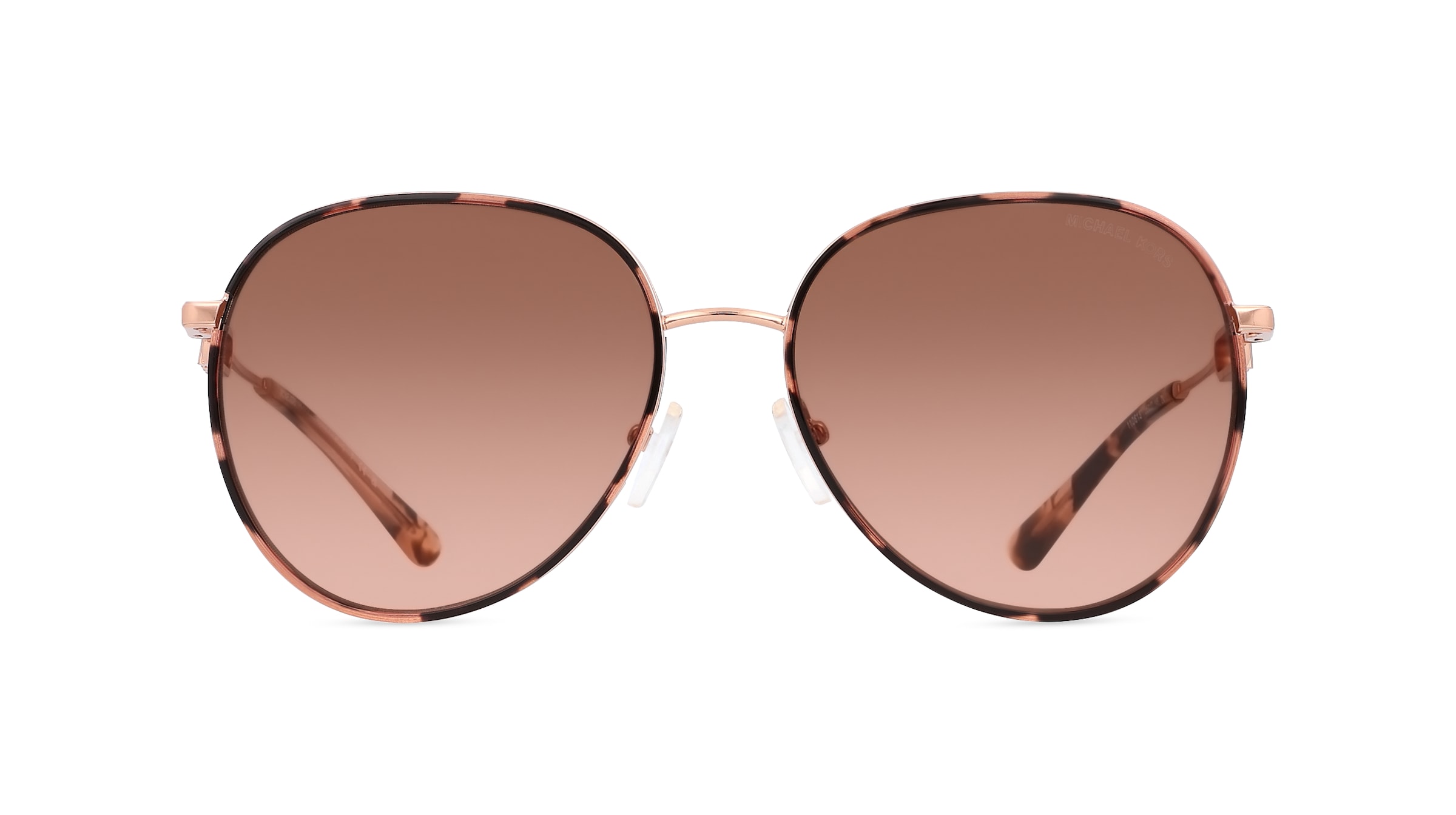 Michael Kors MK1128J Damen-Sonnenbrille Vollrand Pilot Metall-Gestell, braun