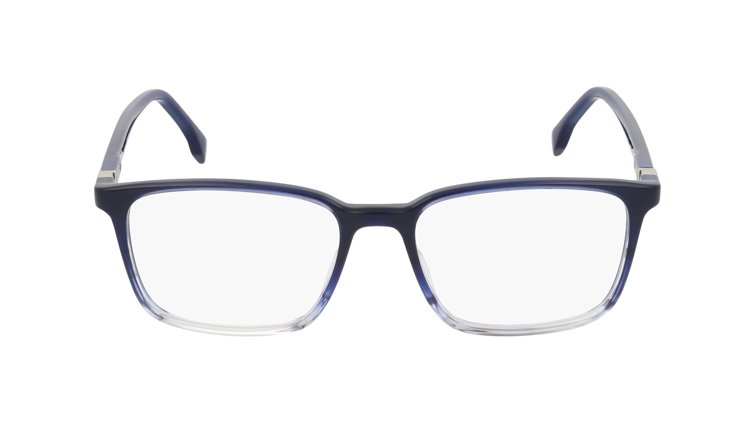 Boss 1436 Herren-Brille inkl. Gläser Vollrand Eckig Acetat-Gestell 57mm/18mm/150mm, blau