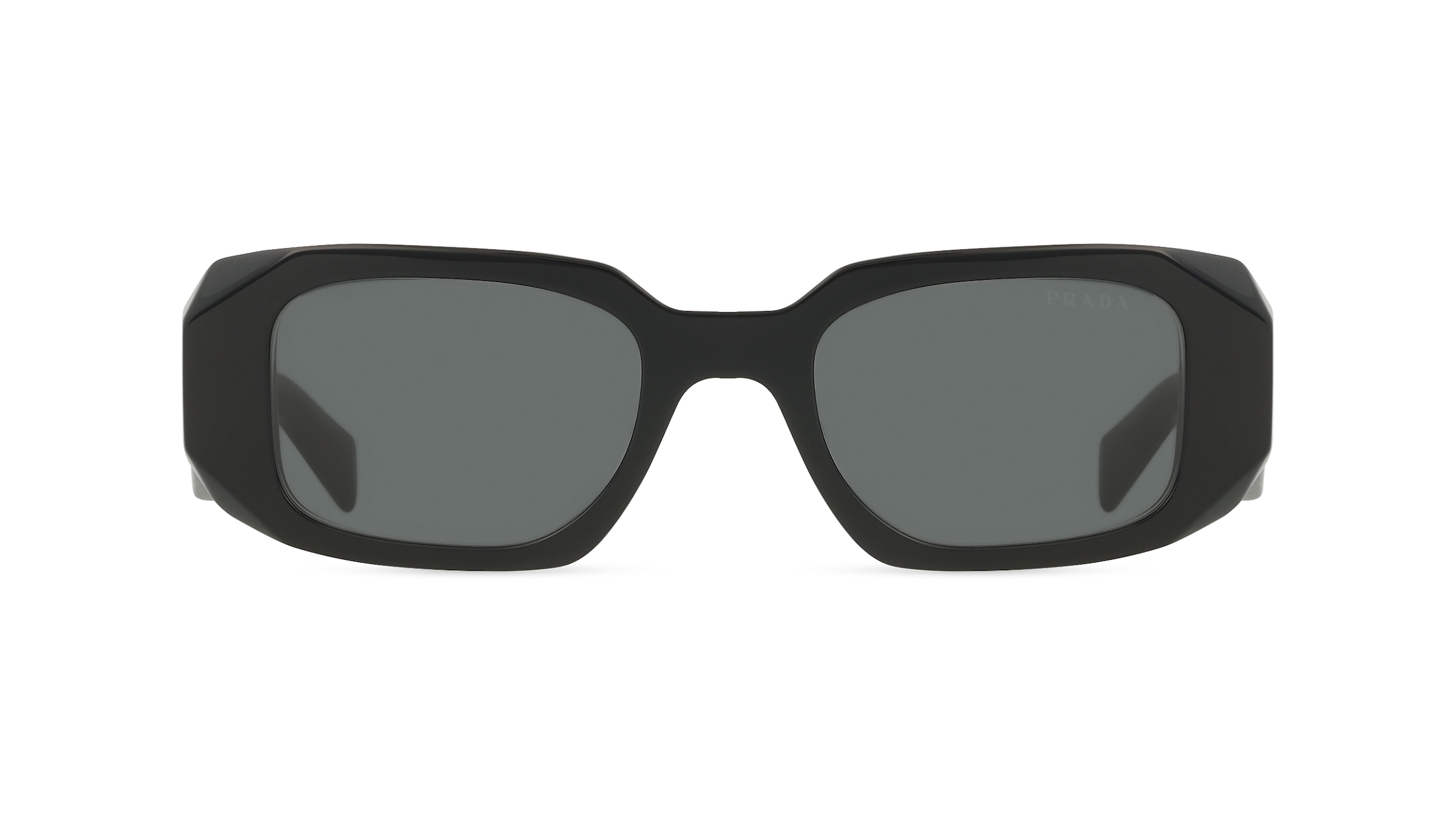 Prada PR17WS Damen-Sonnenbrille Vollrand Eckig Acetat-Gestell, Schwarz
