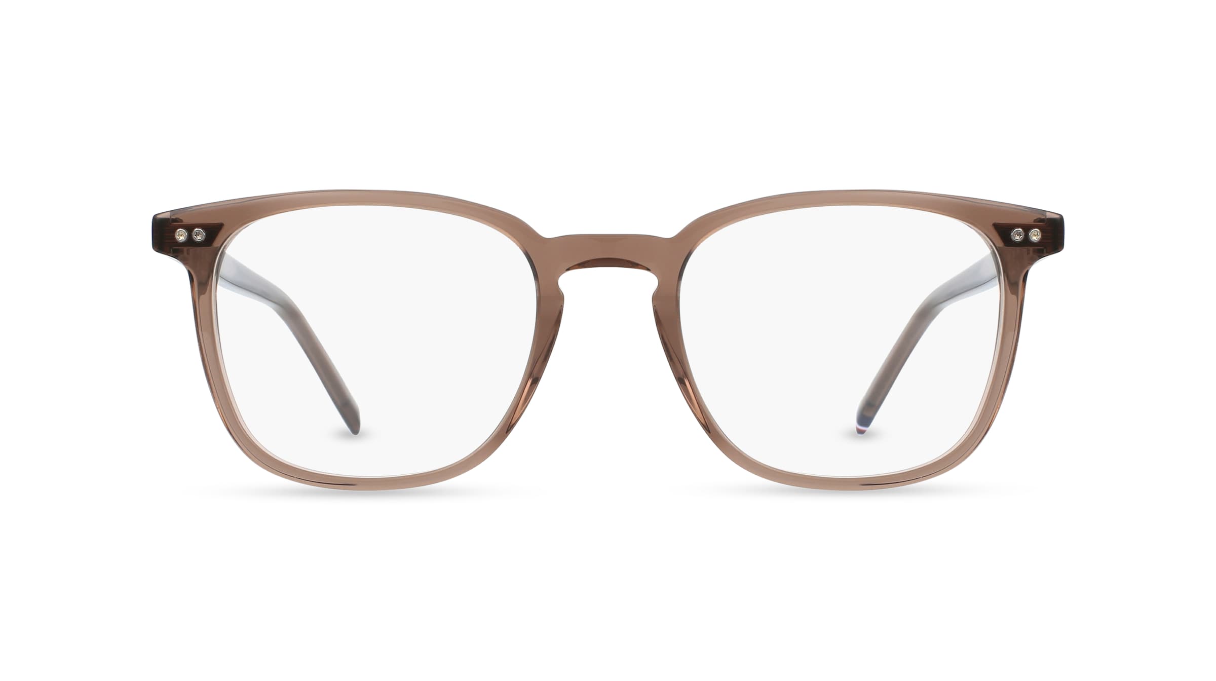 Tommy Hilfiger TH1814 Herren-Brille inkl. Gläser Vollrand Eckig Kunststoff-Gestell 51mm/20mm/150mm, braun