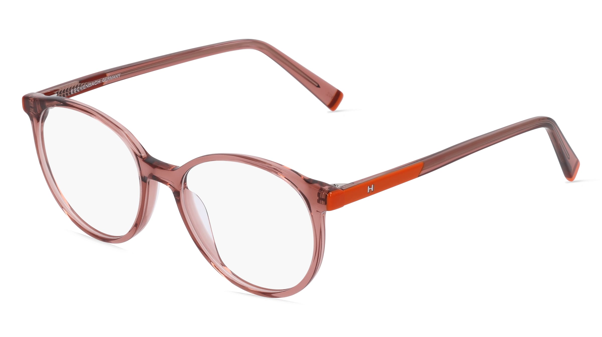 Humphrey’s eyewear 583141 Unisex-Brille inkl. Gläser Vollrand Panto Kunststoff-Gestell 48/16/135, Pink