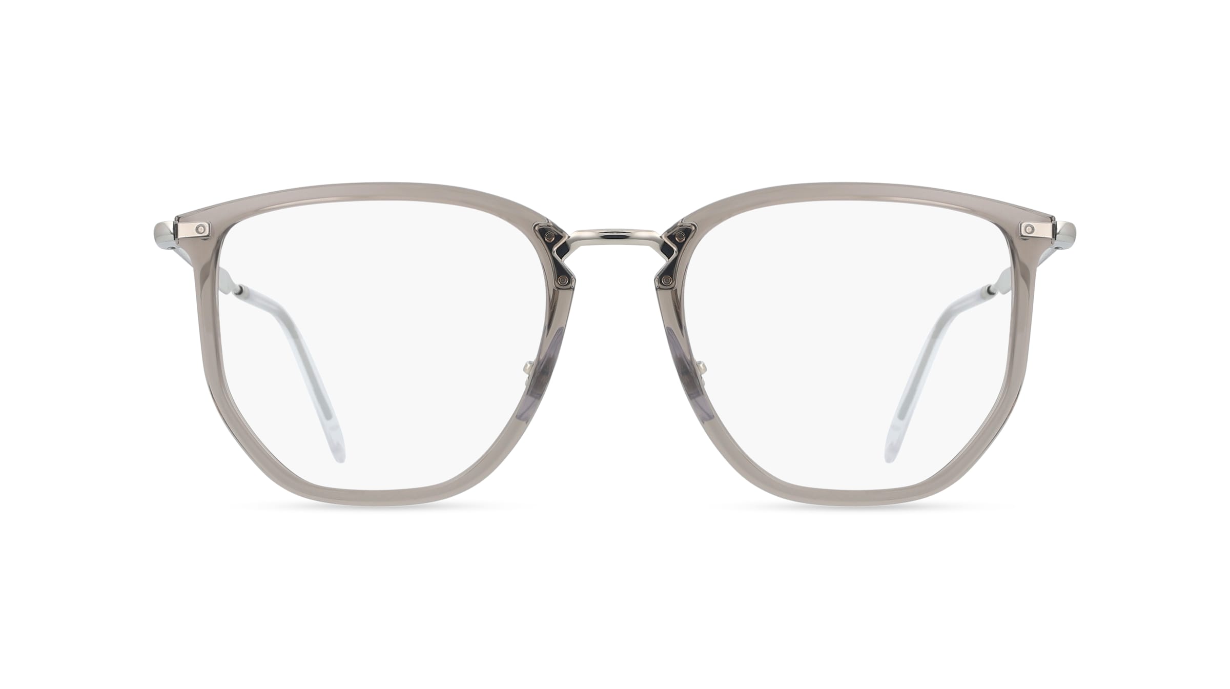 Ray-Ban RX4451V Unisex-Brille inkl. Gläser Vollrand Geometrisch Kunststoff-Gestell 53/20/145, Grau