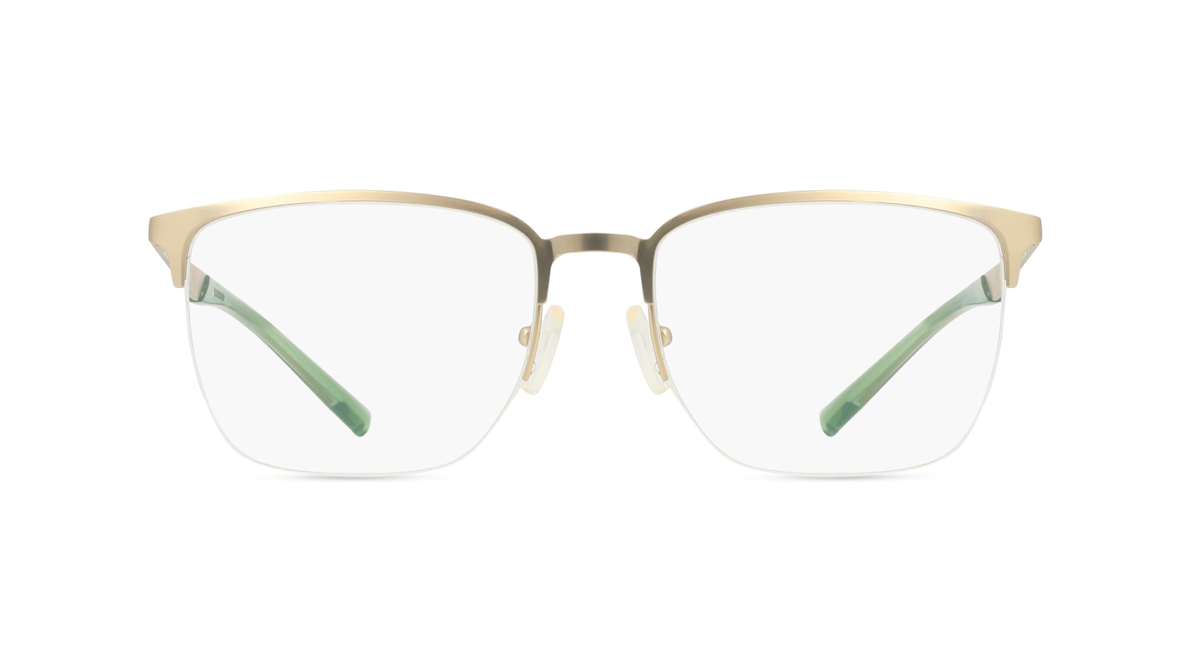 Emporio Armani EA1151 Herren-Brille inkl. Gläser Halbrand Eckig Metall-Gestell 56mm/19mm/145mm, gold