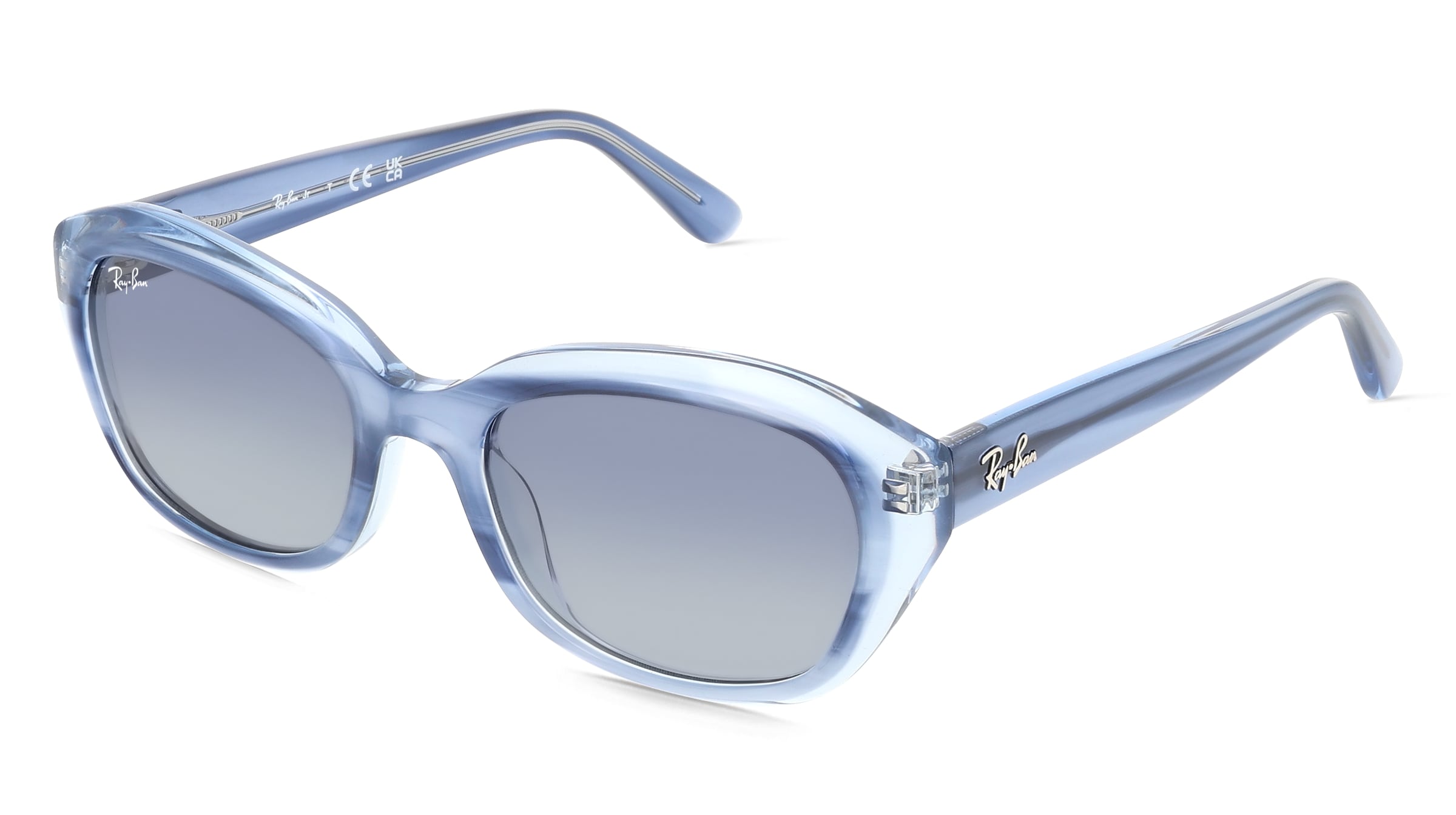 Ray-Ban Junior RJ9081S Kinder-Sonnenbrille Vollrand Geometrisch Acetat-Gestell, Blau