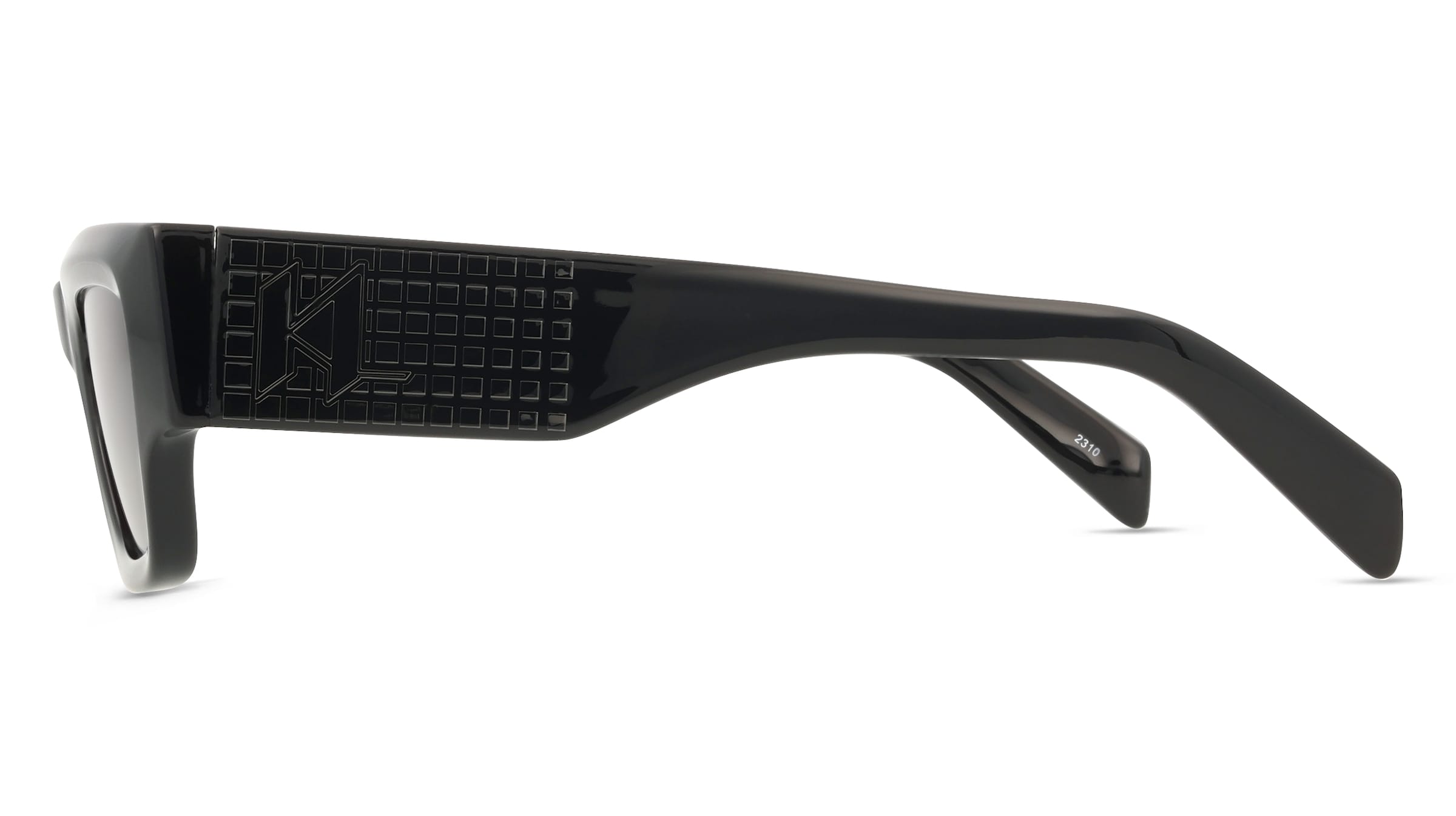 Thumbnail - Karl Lagerfeld KL6141S Damen-Sonnenbrille Vollrand Schmal TR90-Gestell, schwarz