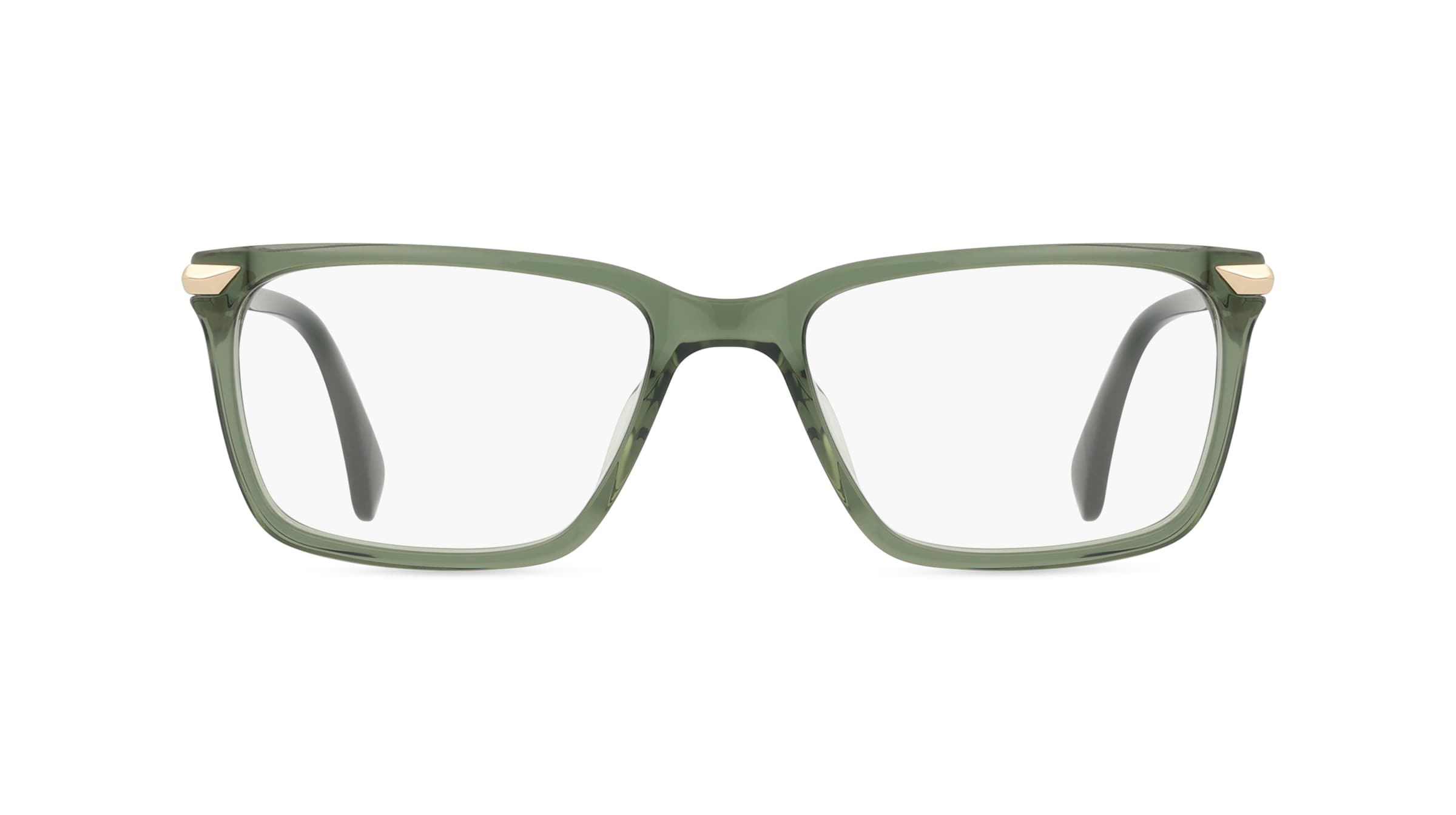 Rag & Bone RNB7043 Herren-Brille inkl. Gläser Vollrand Eckig Acetat-Gestell 56mm/18mm/145mm, grün