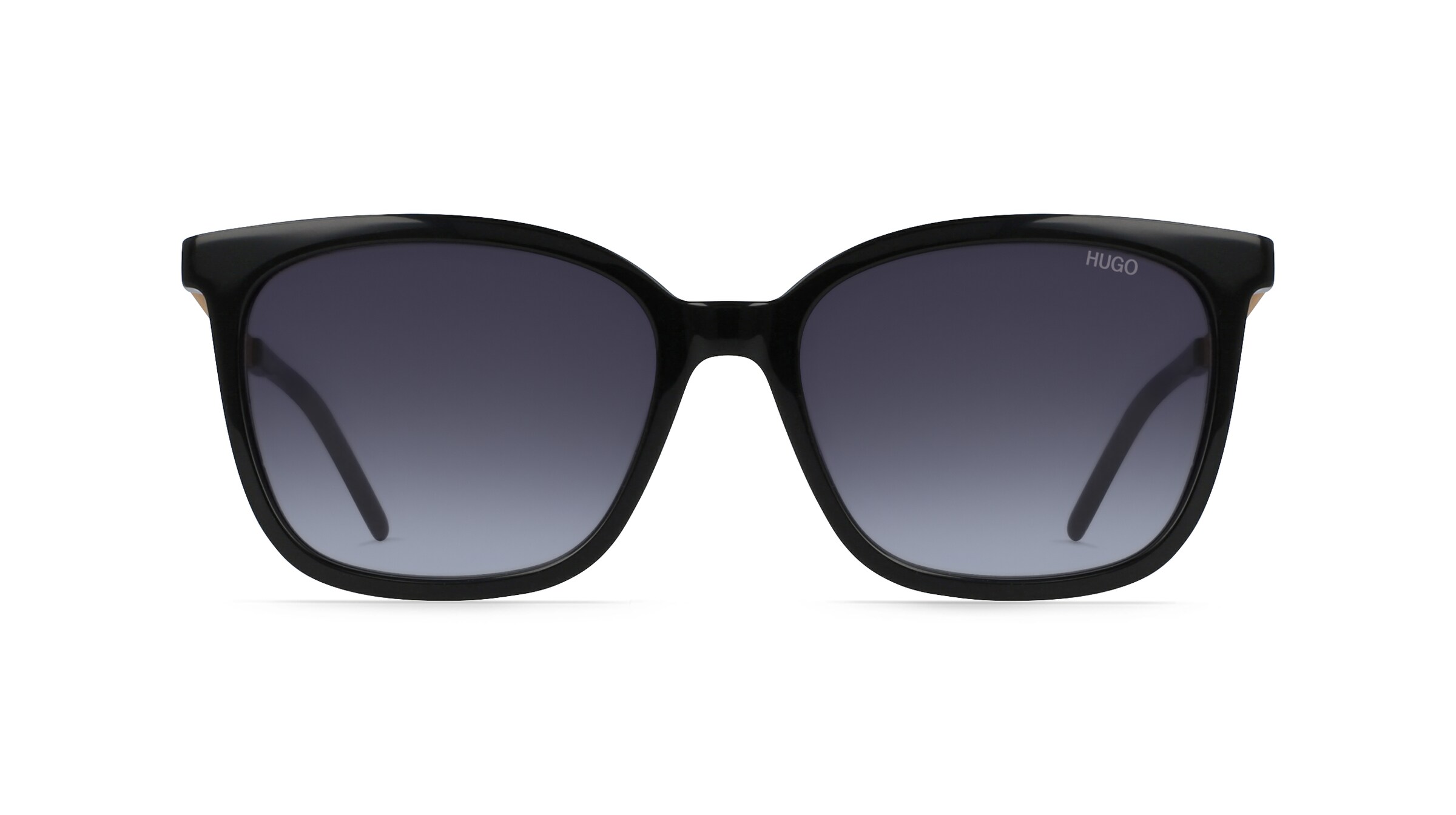 Hugo HG 1080/S Damen-Sonnenbrille Vollrand Eckig Acetat-Gestell, schwarz