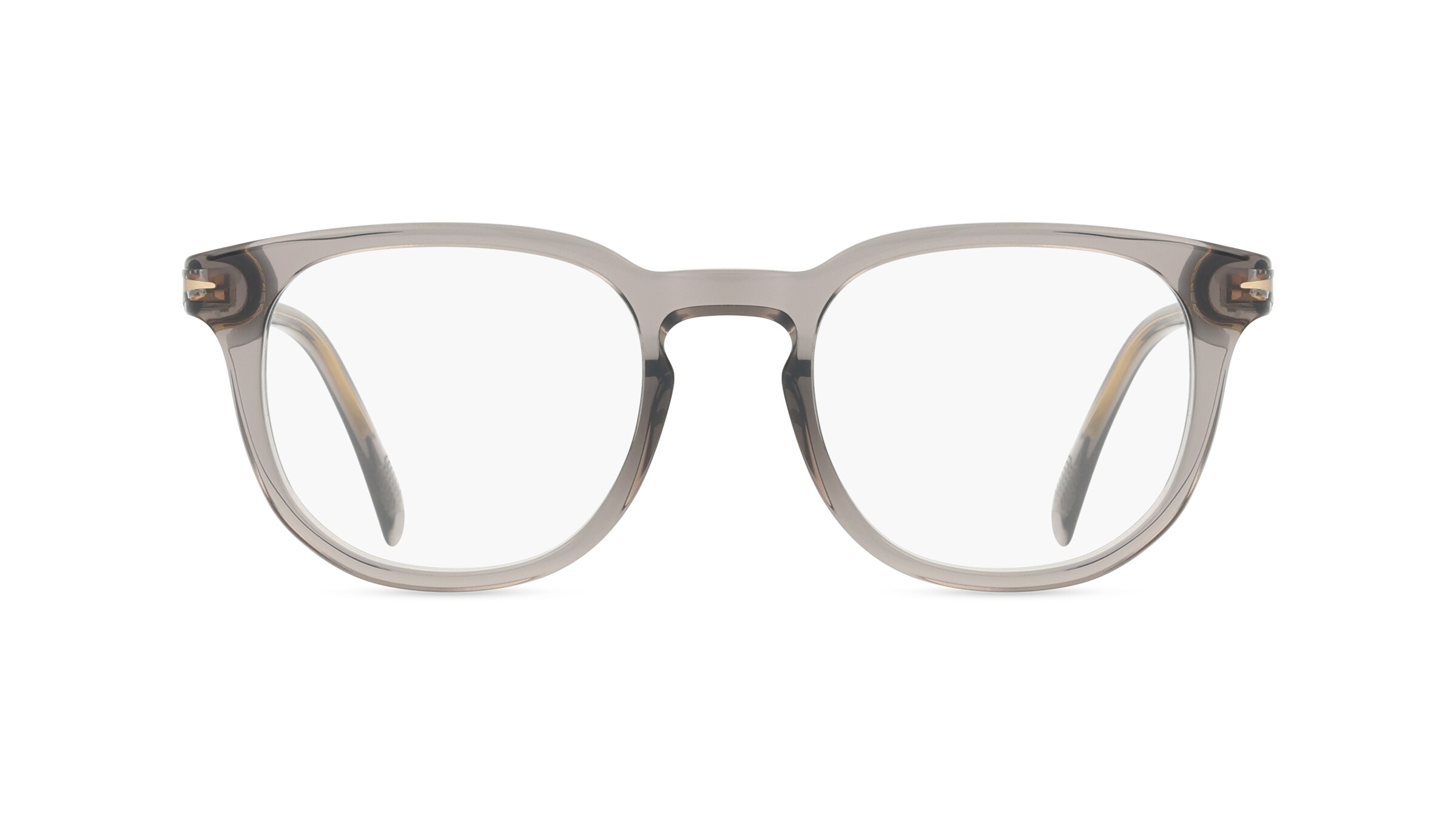 David Beckham DB 1072 Herren-Brille inkl. Gläser Vollrand Eckig Acetat-Gestell 50mm/22mm/145mm, grau