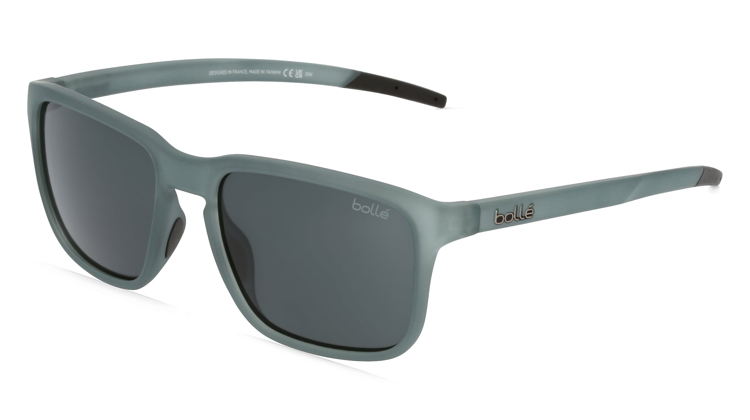 Bollé SCORE Herren-Sonnenbrille Vollrand Eckig Kunststoff-Gestell, grau