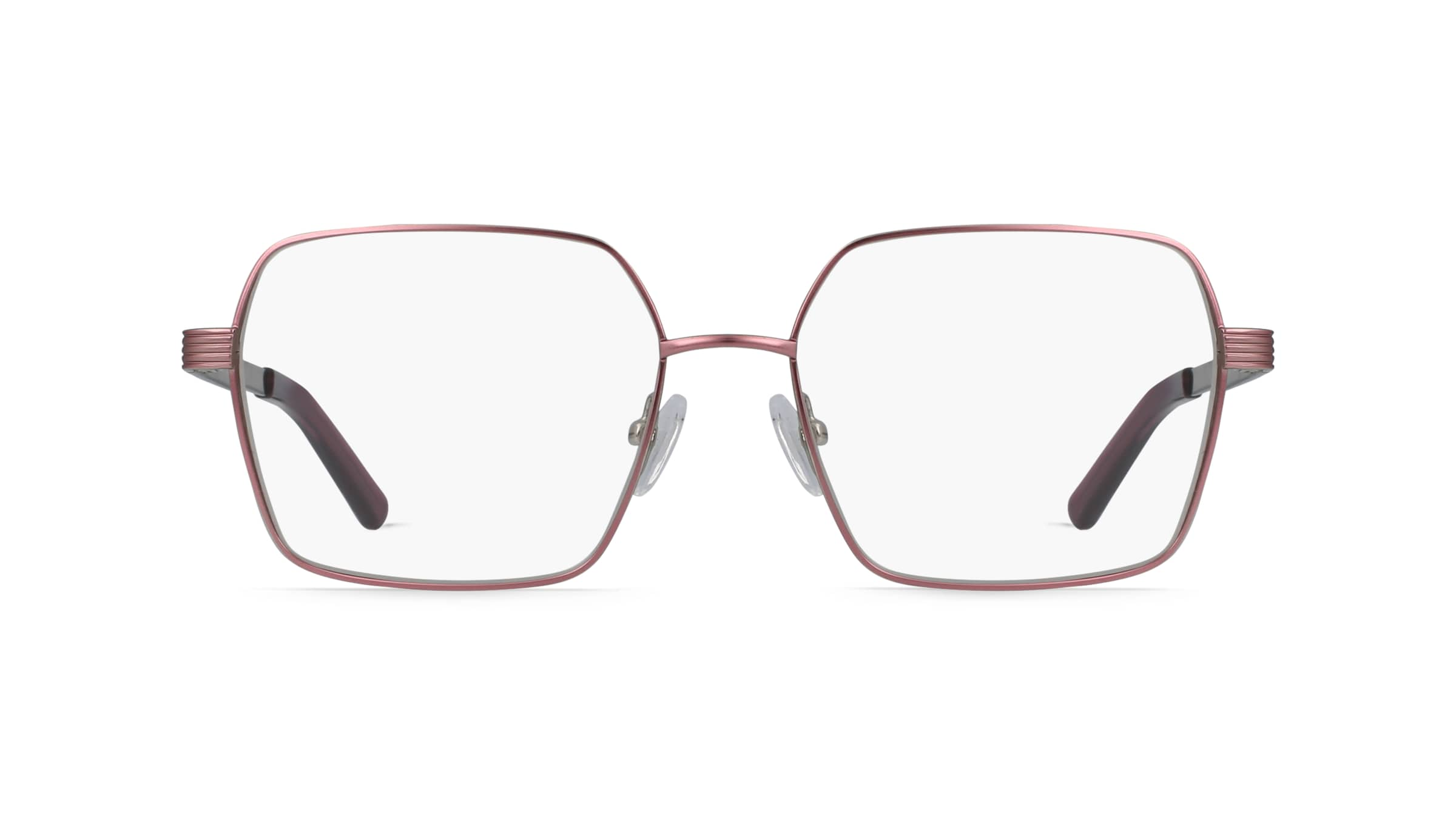 Fielmann BE 005 FLEX FA Damen-Brille inkl. Gläser Vollrand Achteckig Edelstahl-Gestell 53mm/16mm/135mm, pink