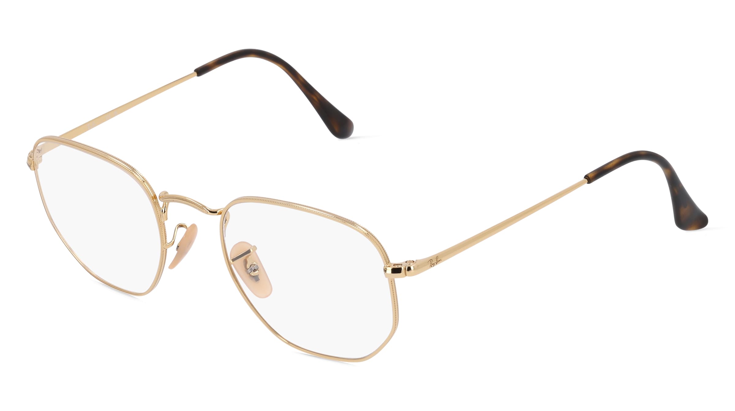 Ray-Ban RX6448 Unisex-Brille inkl. Gläser Vollrand Quadratisch Metall-Gestell 51/21/145, Gold