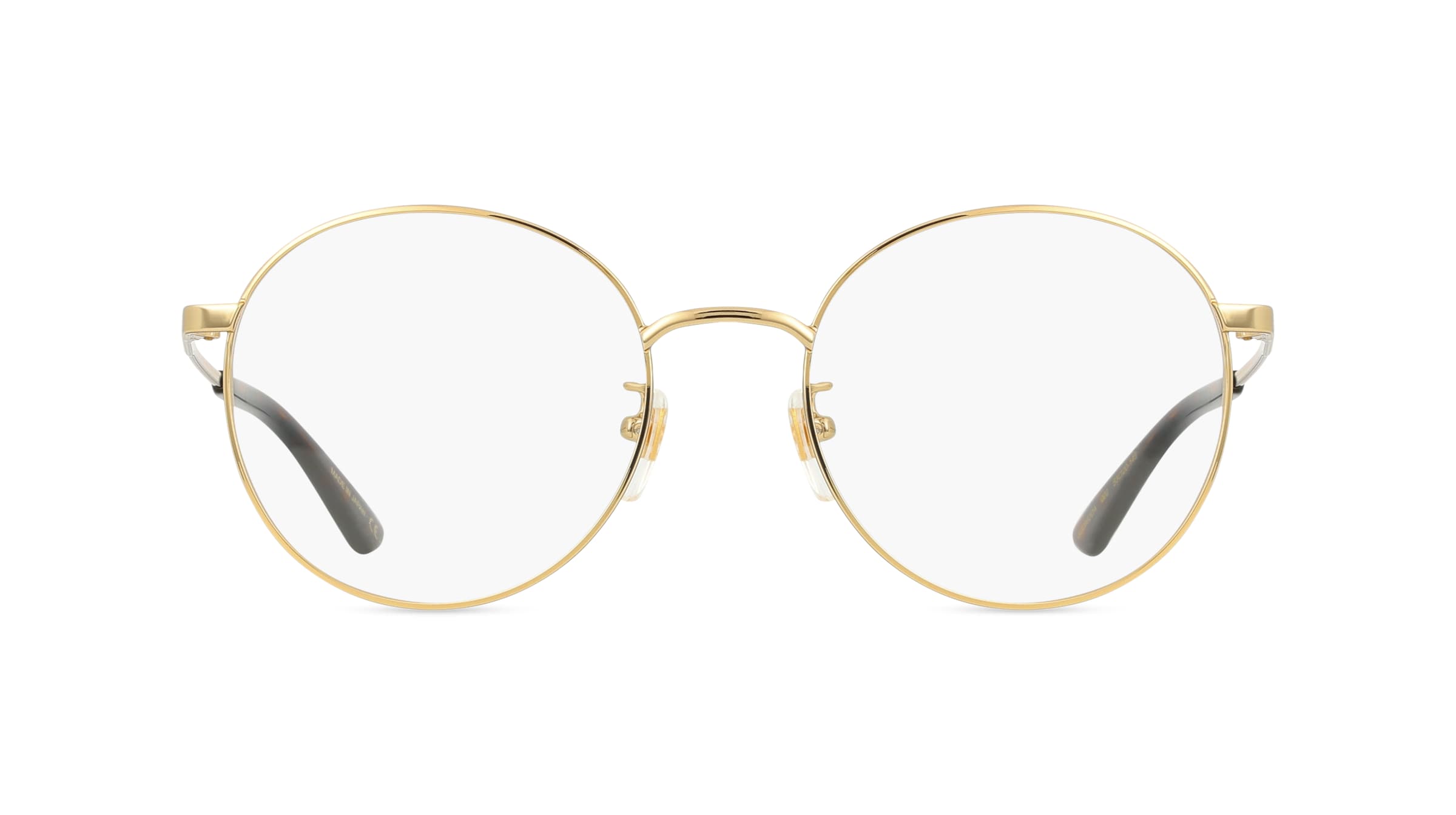 Gucci GG0862OA Unisex-Brille inkl. Gläser Vollrand Rund Metall-Gestell 53mm/20mm/145mm, Gold