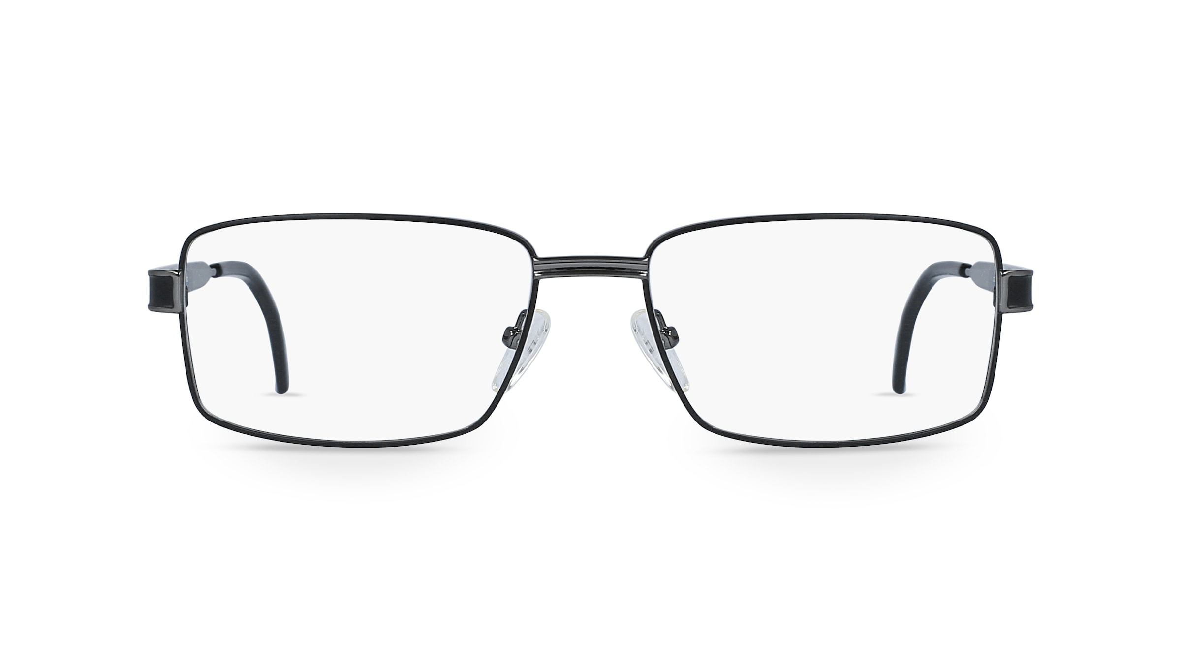 Fielmann OPH 9780 FLEX CL Herren-Brille inkl. Gläser Vollrand Eckig Metall-Gestell 55mm/16mm/140mm, schwarz