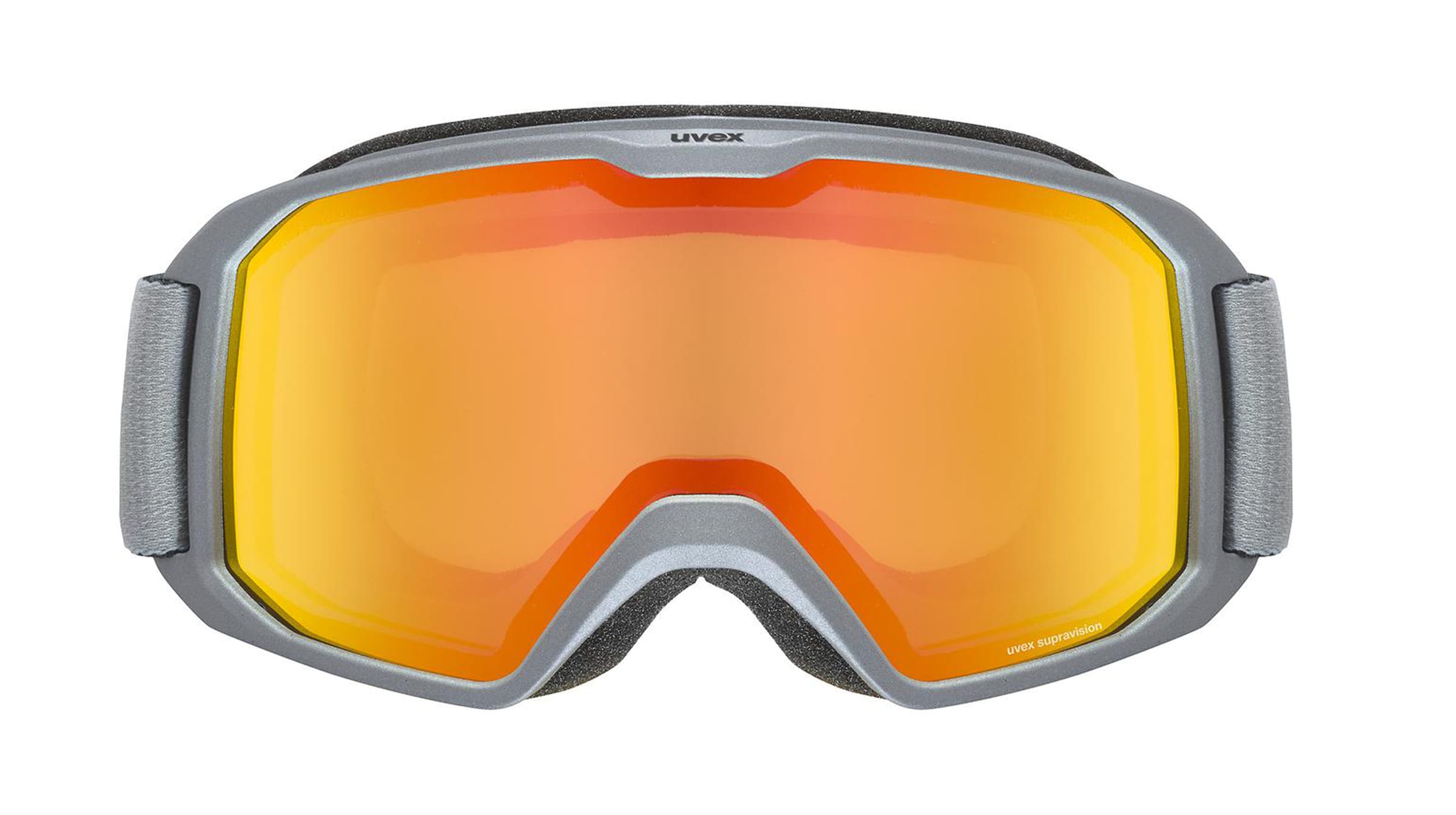 Uvex ELEMNT FM Unisex-Skibrille Vollrand Monoscheibe Kunststoff-Gestell, grau