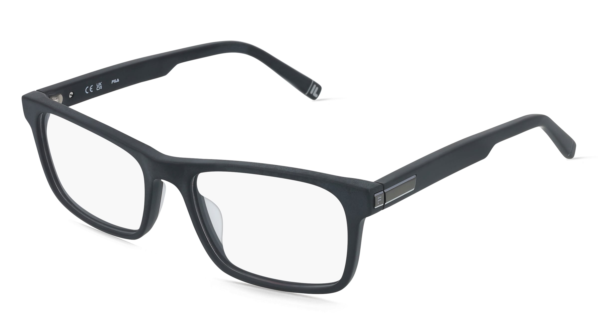 Fila VFI999 Herren-Brille inkl. Gläser Vollrand Quadratisch Kunststoff-Gestell 53/17/145, Schwarz