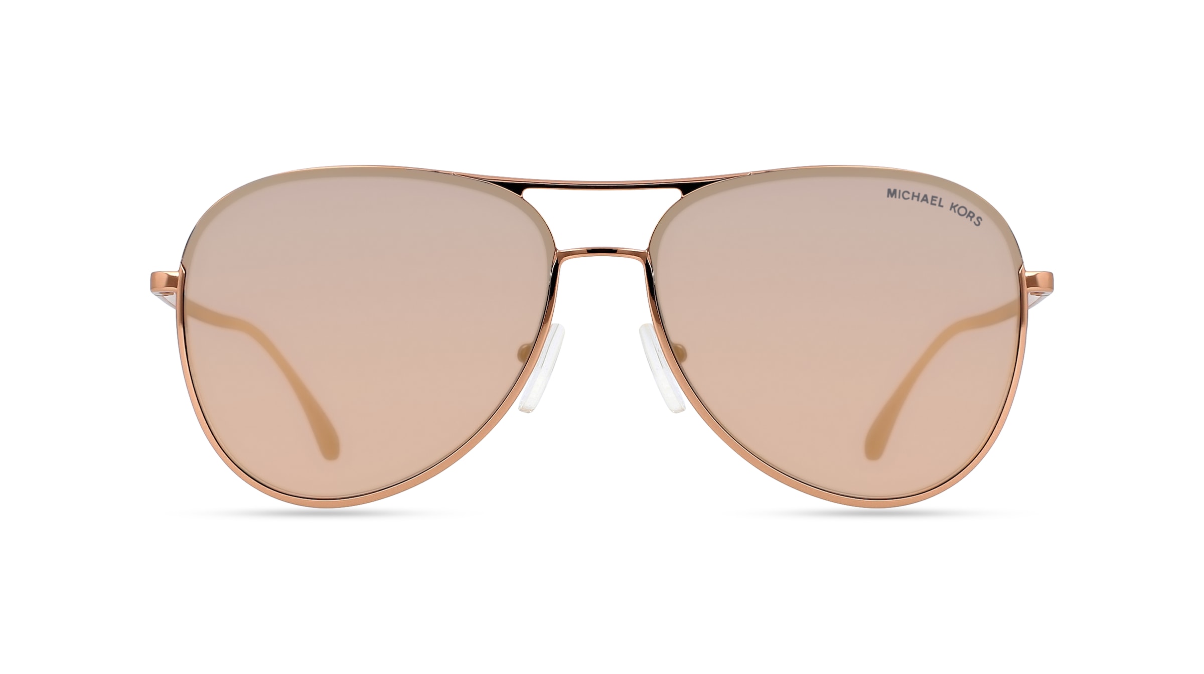 Michael Kors MK1089 KONA Damen-Sonnenbrille Vollrand Pilot Metall-Gestell, gold