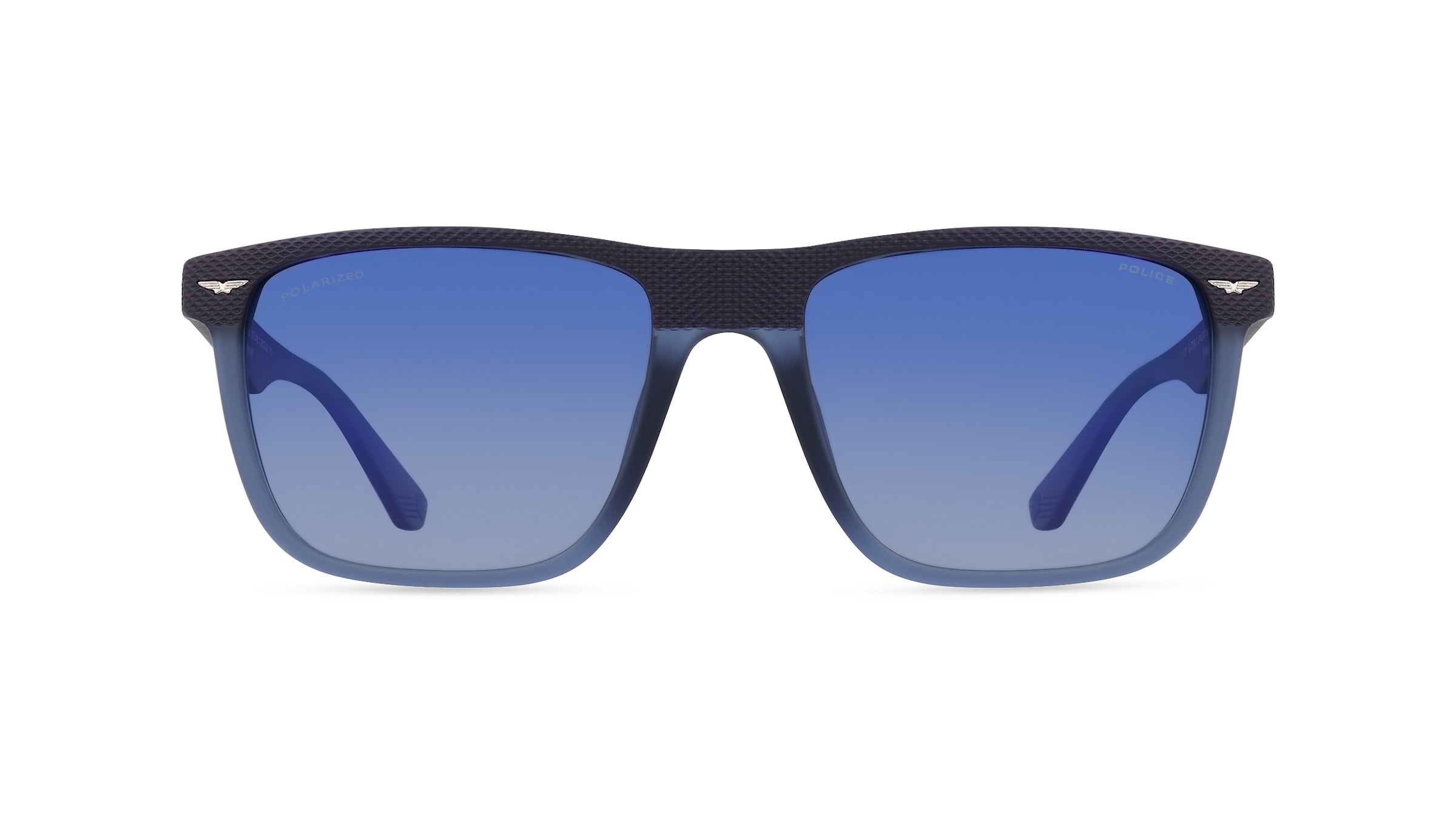 Police POISPLE02 Herren-Sonnenbrille Vollrand Eckig Kunststoff-Gestell, blau