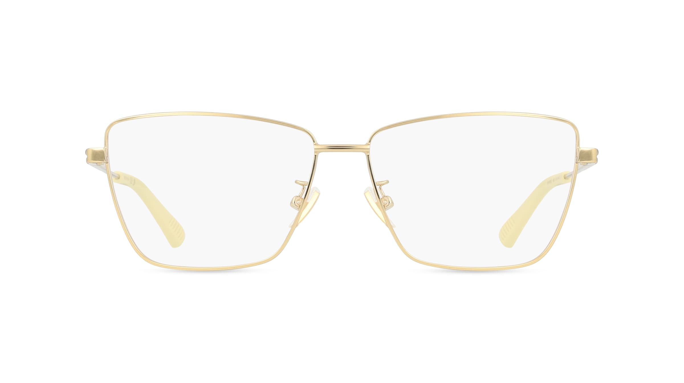 Bottega Veneta BV1197O Unisex-Brille inkl. Gläser Vollrand Cateye Edelstahl-Gestell 57mm/14mm/140mm, gold